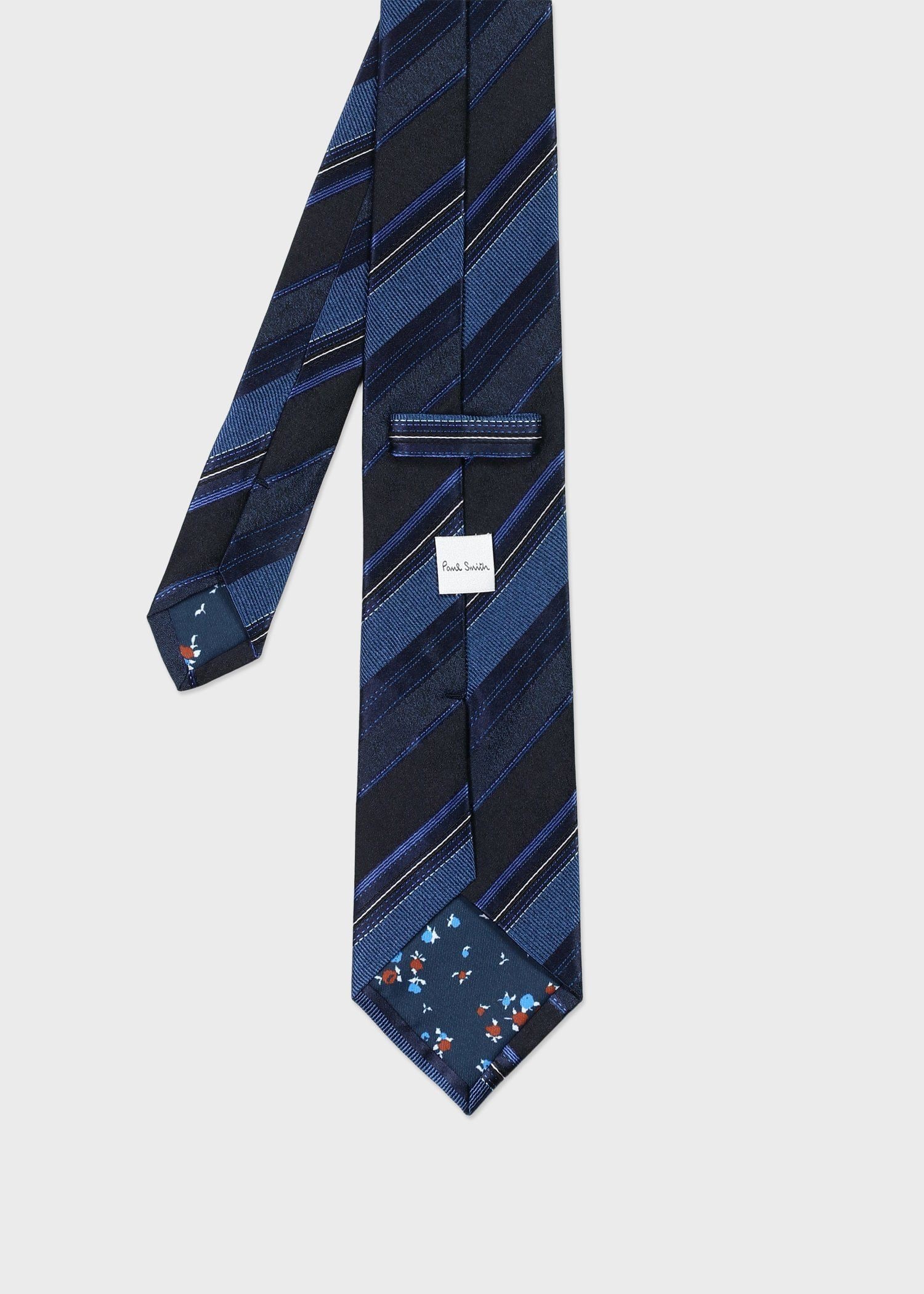 シャドーレジメンタル タイ（ネイビー） ｜ポール・スミス