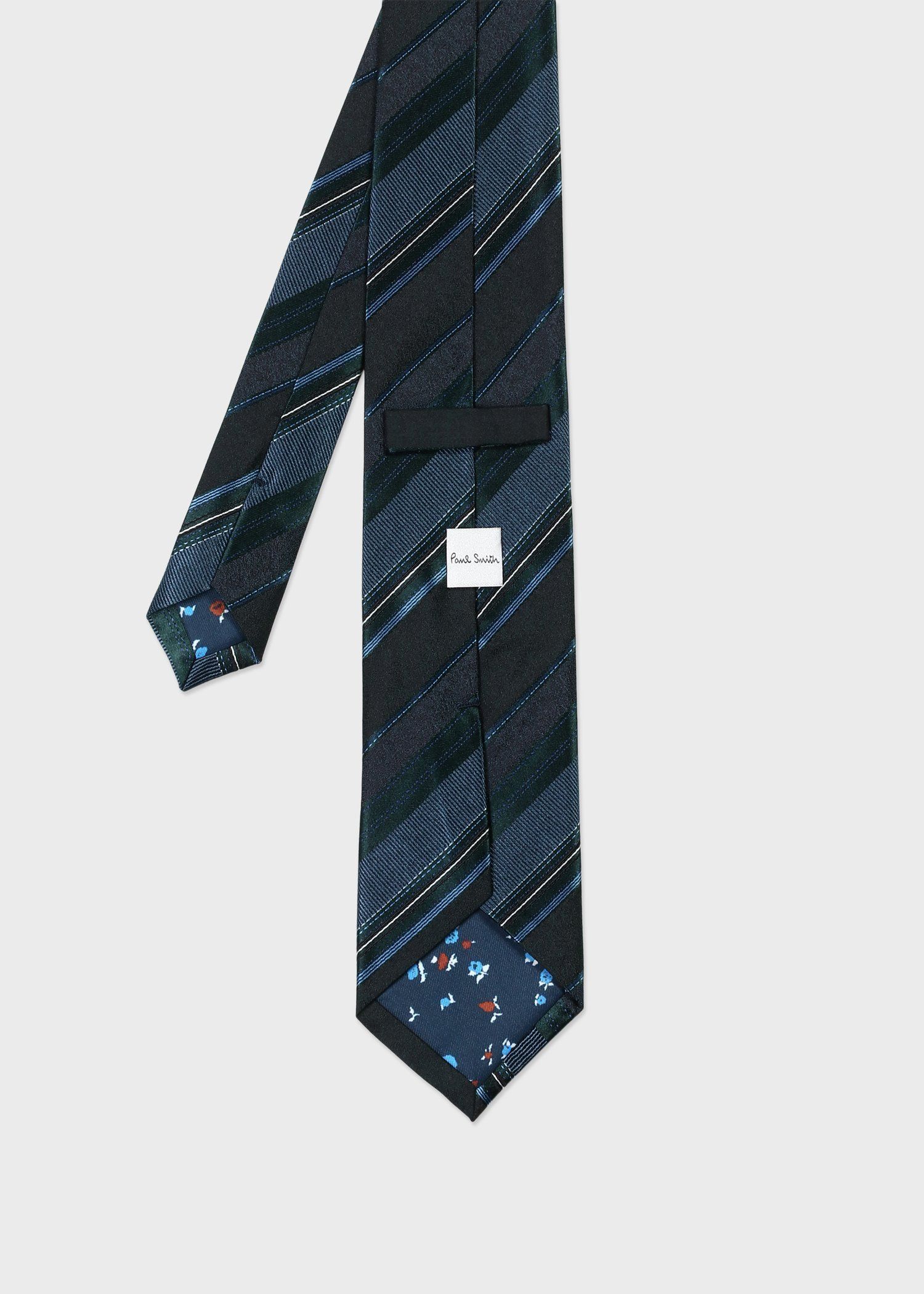 シャドーレジメンタル タイ（ダークグリーン） ｜ポール・スミス