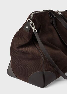 スエード レザートリム ボストンバッグ ｜ポール・スミス