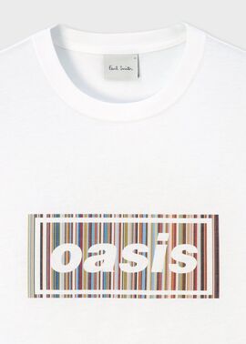 ウィメンズ Paul Smith × Oasis シグネチャーストライプロゴ Tシャツ