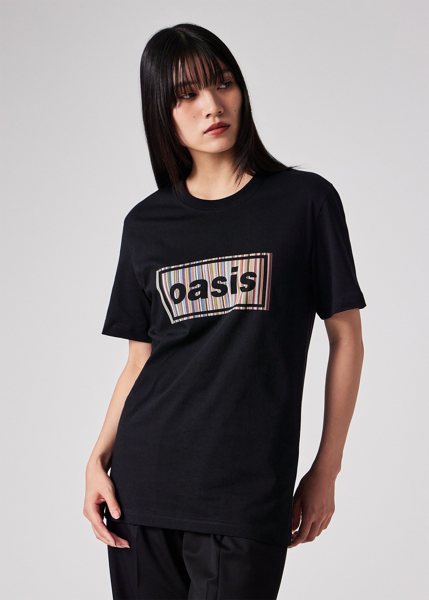 ウィメンズ Paul Smith × Oasis シグネチャーストライプロゴ Tシャツ