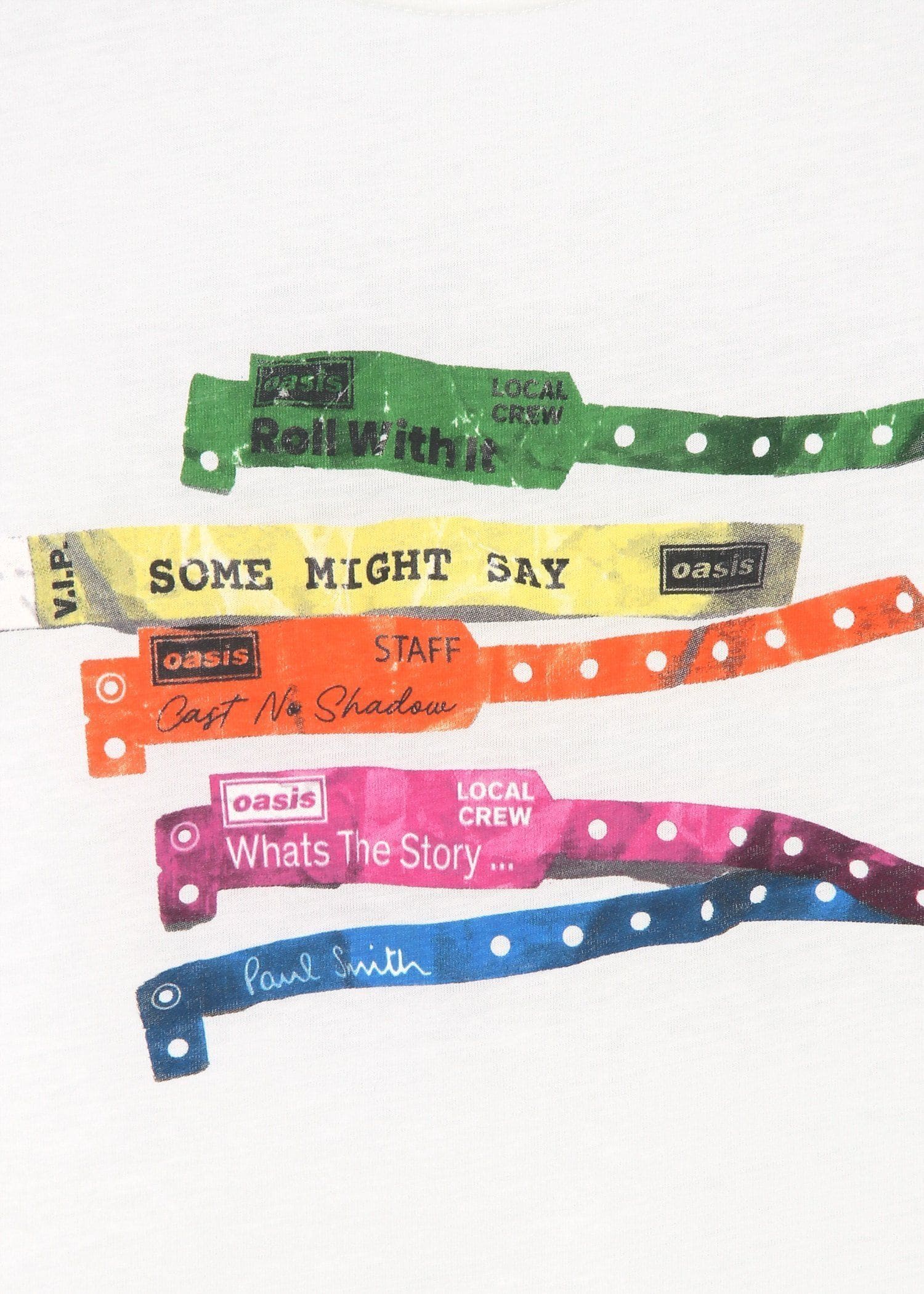 ウィメンズ Paul Smith × Oasis リストバンド Tシャツ
