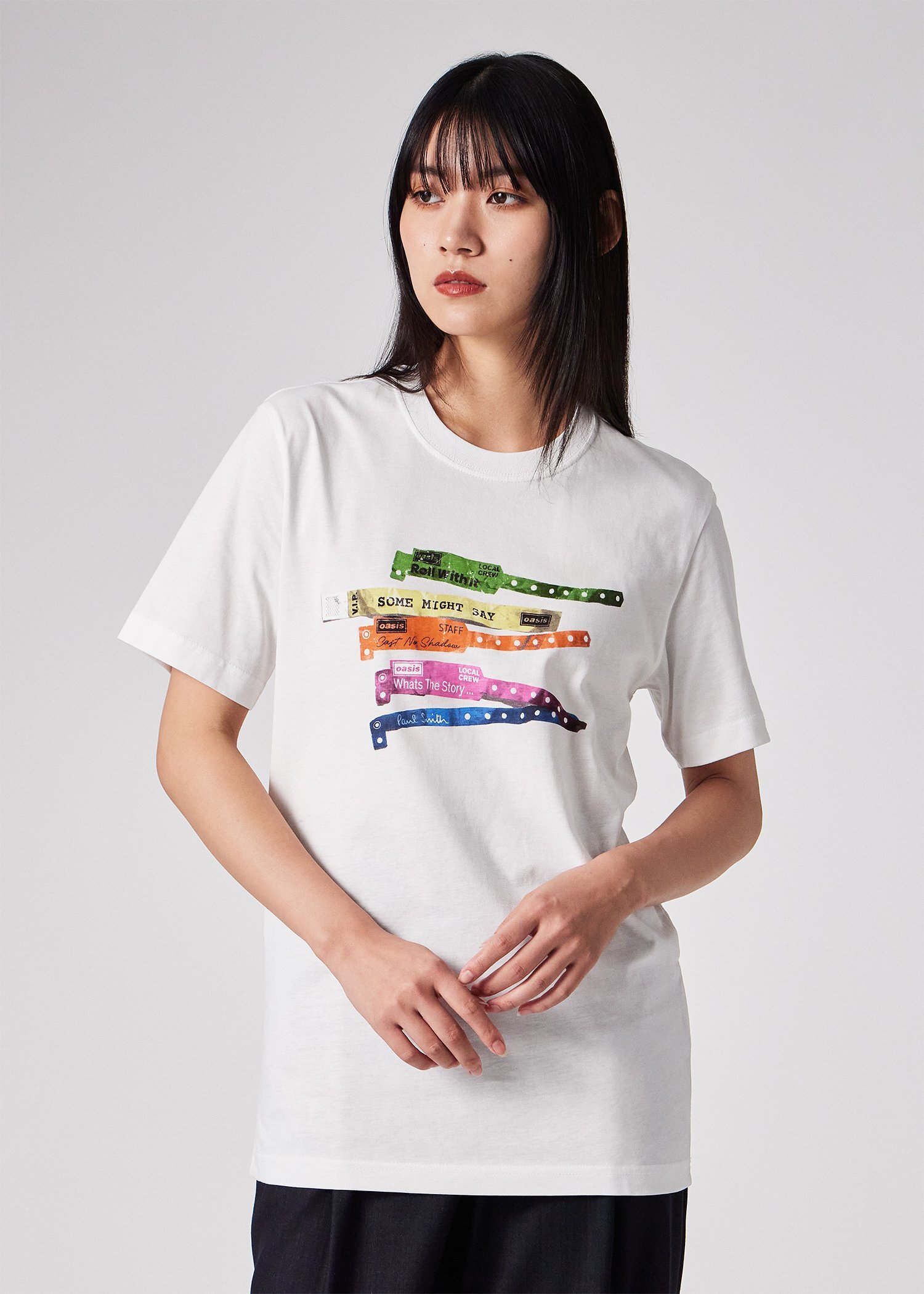 ウィメンズ Paul Smith × Oasis リストバンド Tシャツ