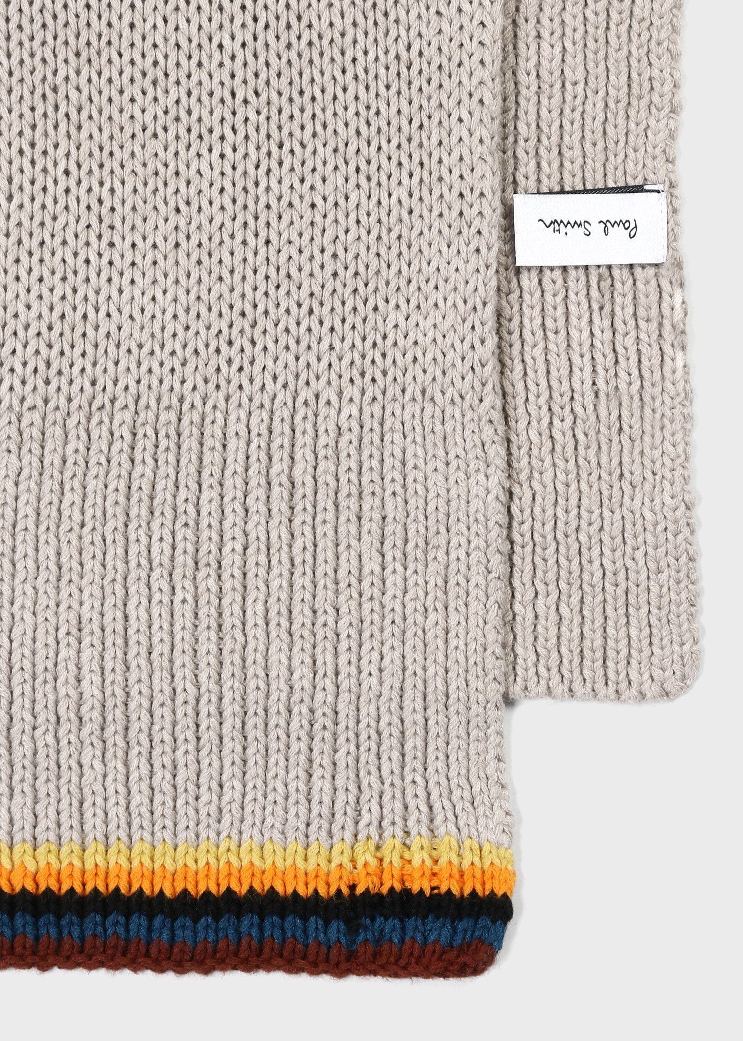 アーティストストライプ ニットスカーフ