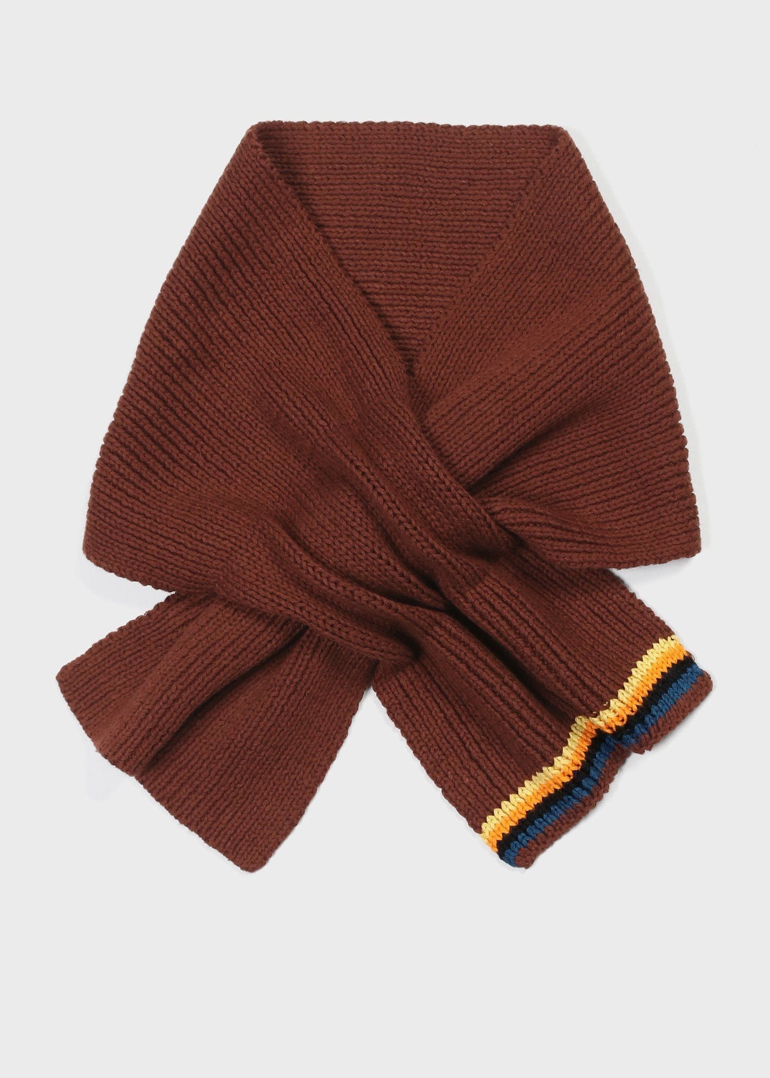 アーティストストライプ ニットスカーフ