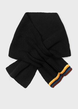 アーティストストライプ ニットスカーフ