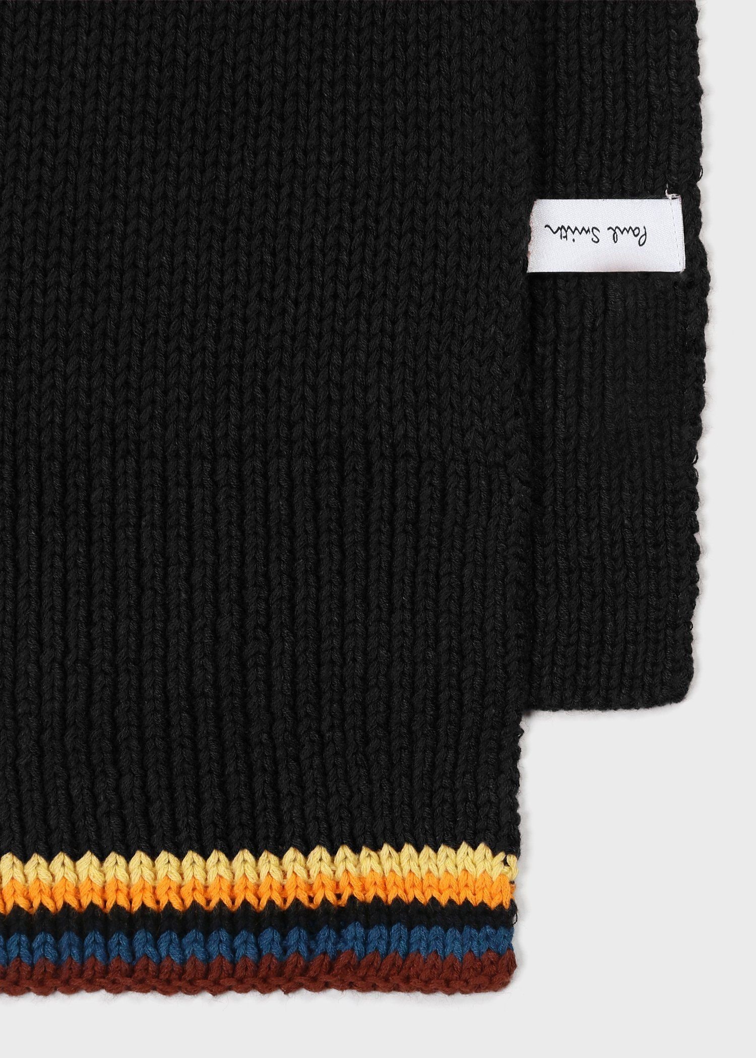 アーティストストライプ ニットスカーフ