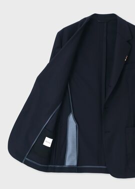 ソリッド ウールストレッチ ジャケット 'A Suit To Travel In