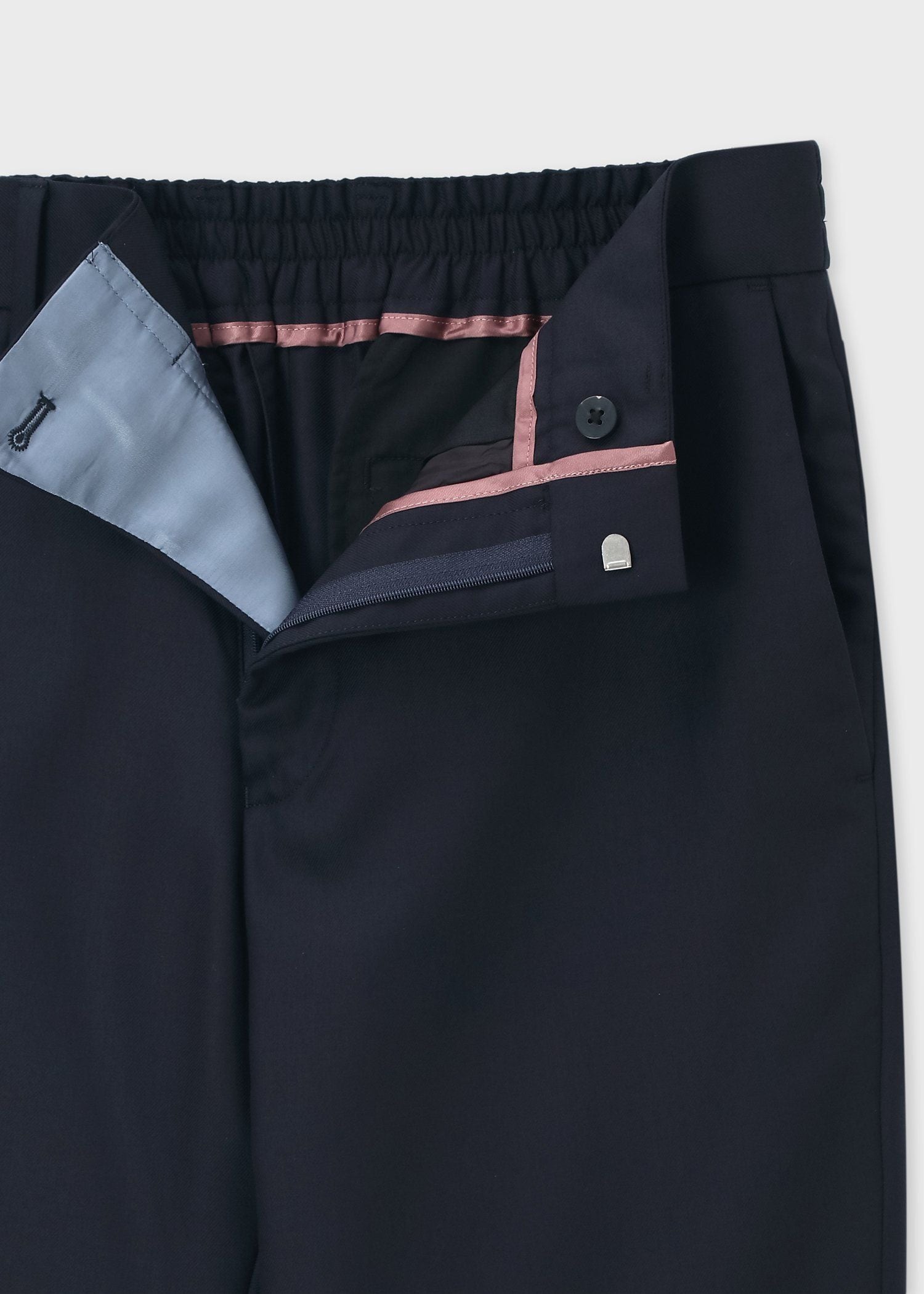ソリッド ウールストレッチ テーパード トラウザーズ 'A Suit To