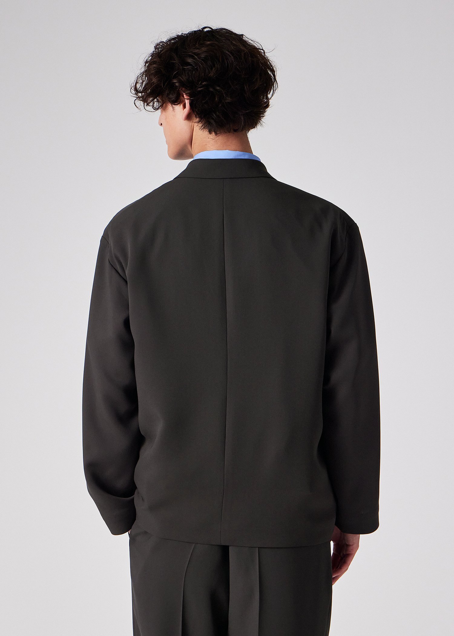 ライトドライテクスチャー 2B ジャケット（ダークグレー