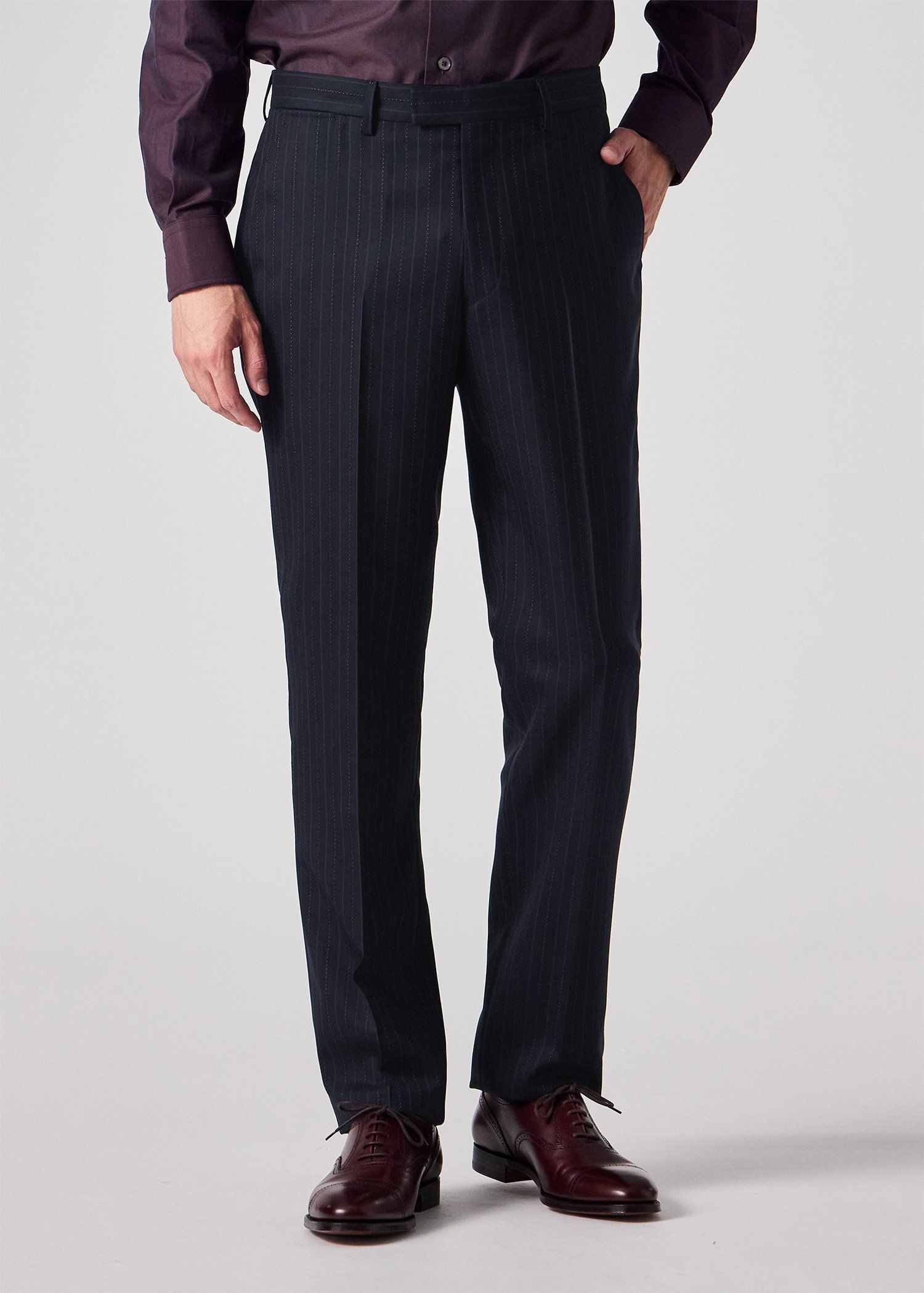 オルタネイトストライプ シングル2Bスーツ（ネイビー） ｜ポール・スミス