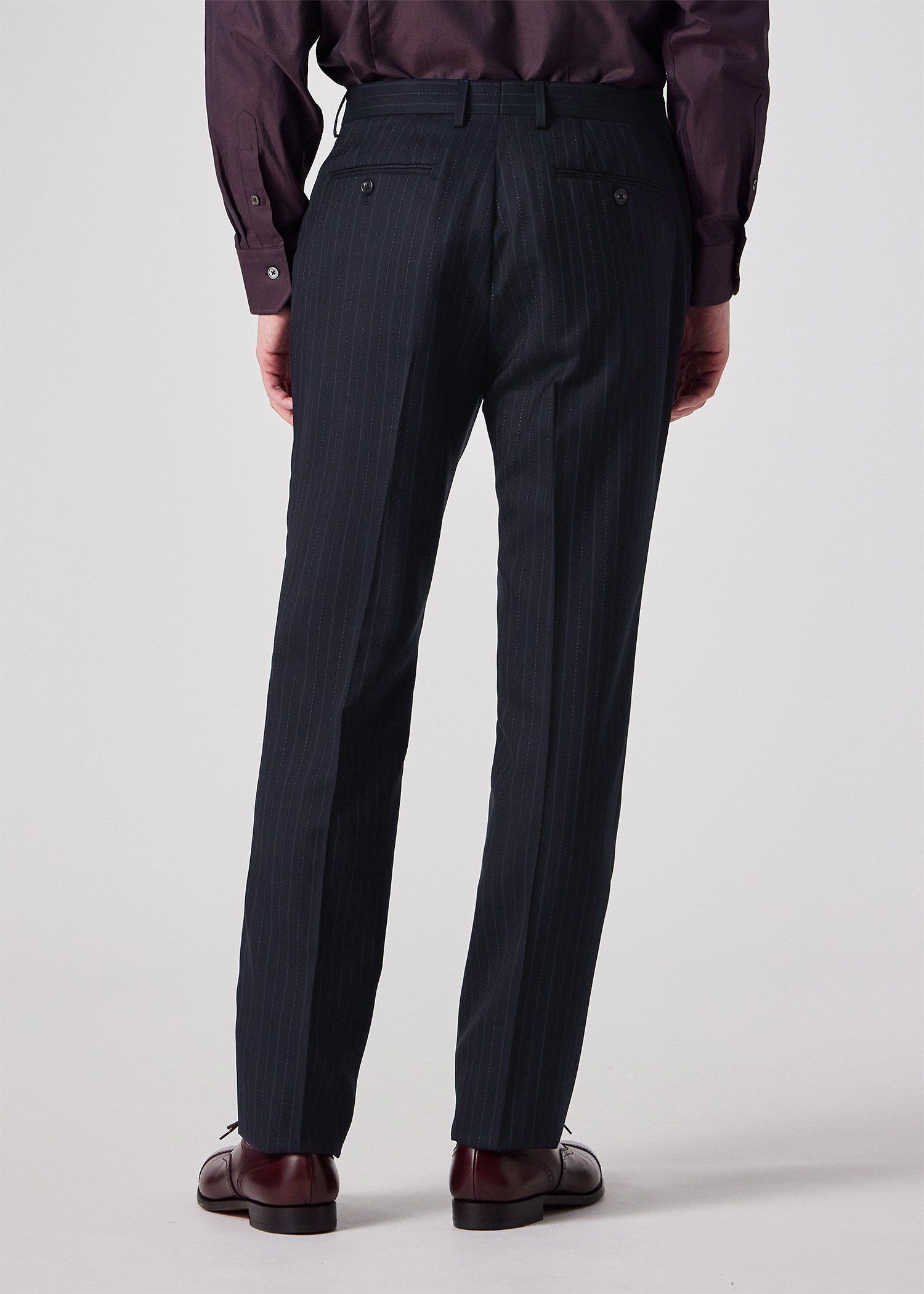 オルタネイトストライプ シングル2Bスーツ（ネイビー） ｜ポール・スミス
