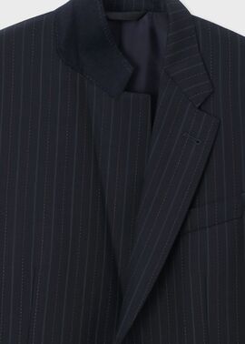 オルタネイトストライプ シングル2Bスーツ（ネイビー） ｜ポール・スミス