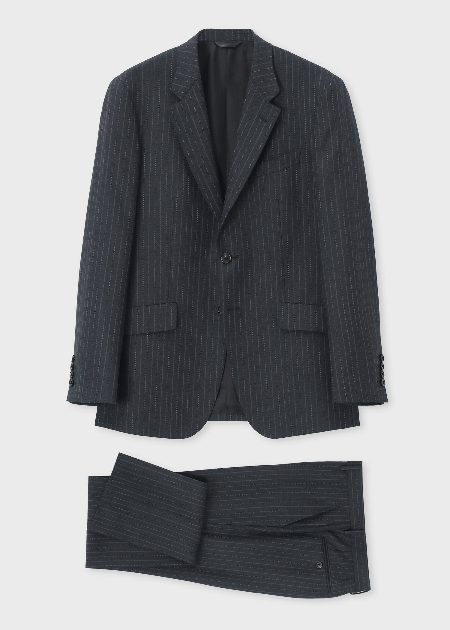 オルタネイトストライプ シングル2Bスーツ（ネイビー） ｜ポール・スミス