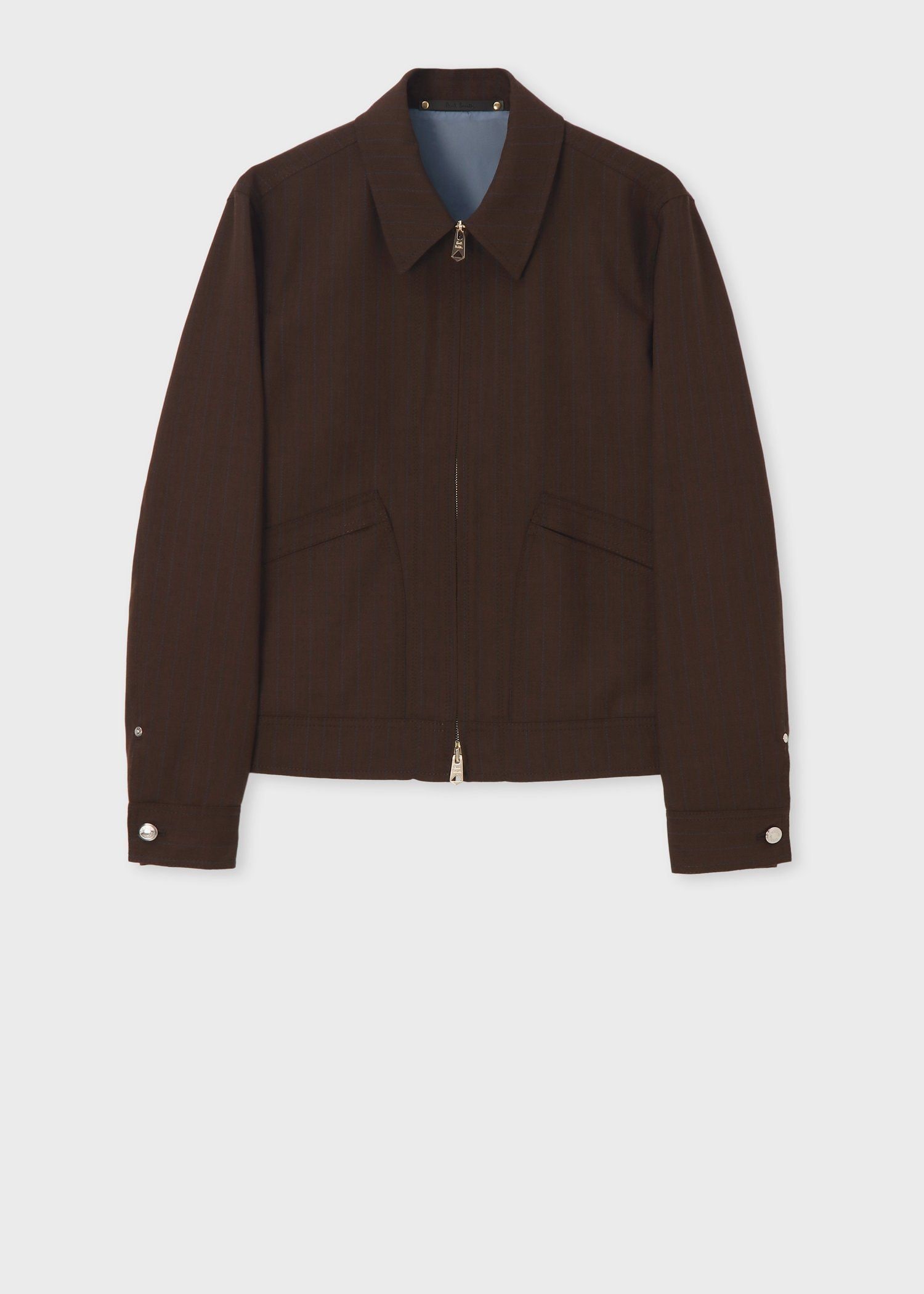 クラシックチョークストライプ ジップフロント ブルゾン ｜ポール・スミス