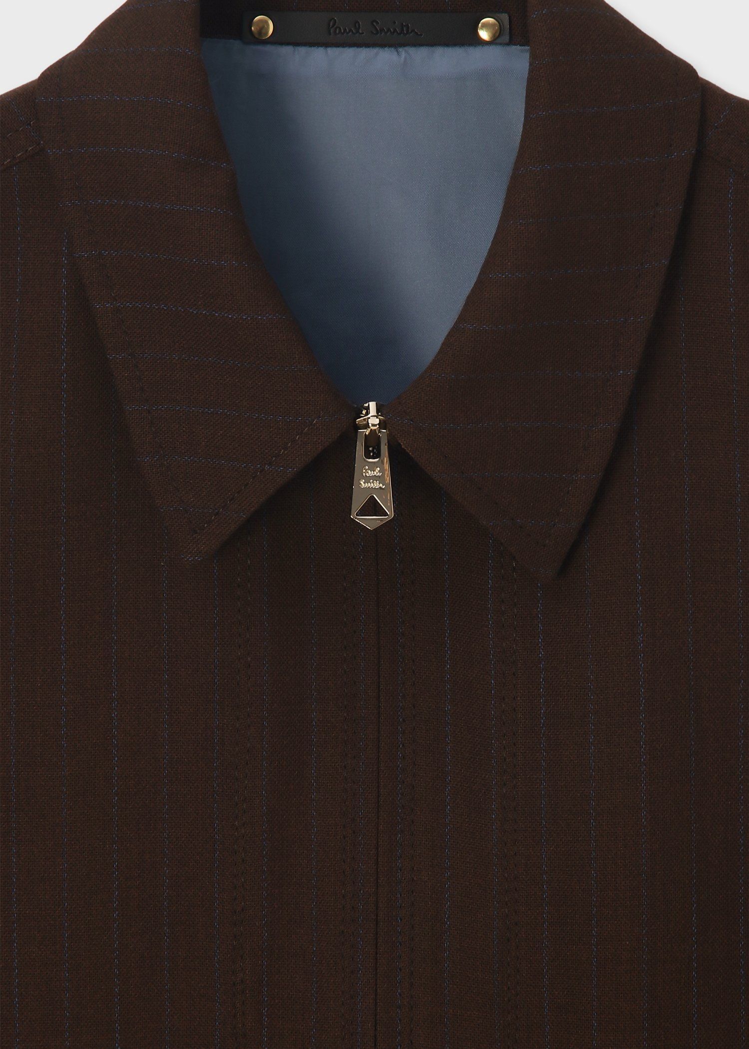 クラシックチョークストライプ ジップフロント ブルゾン ｜ポール・スミス