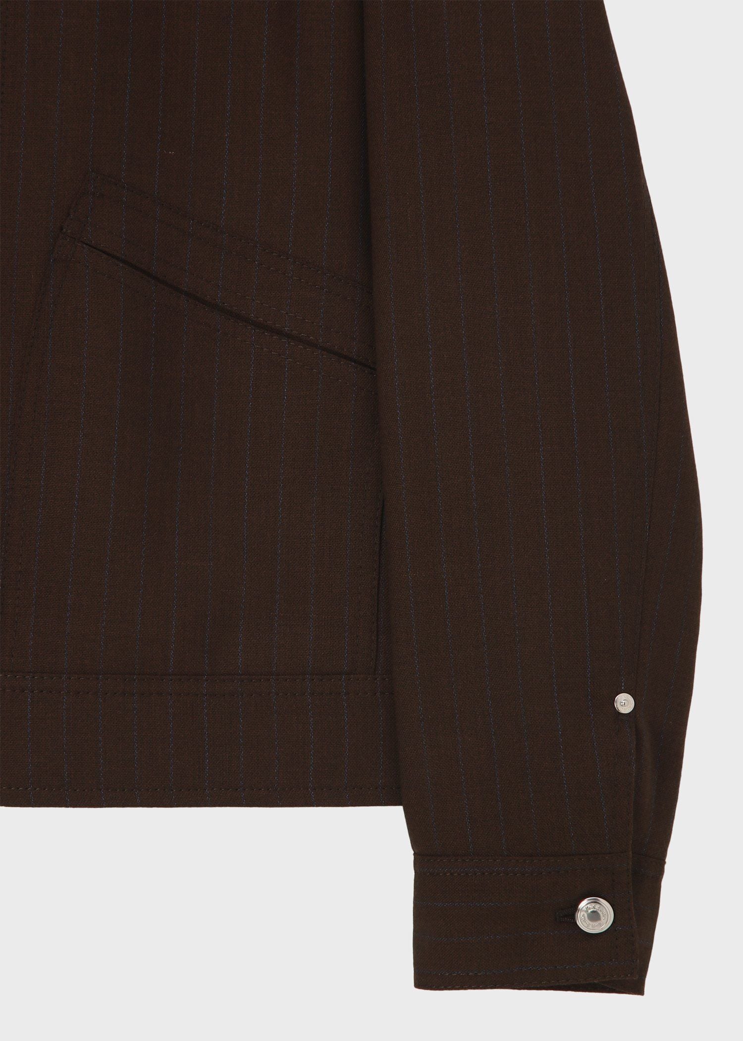 クラシックチョークストライプ ジップフロント ブルゾン ｜ポール・スミス