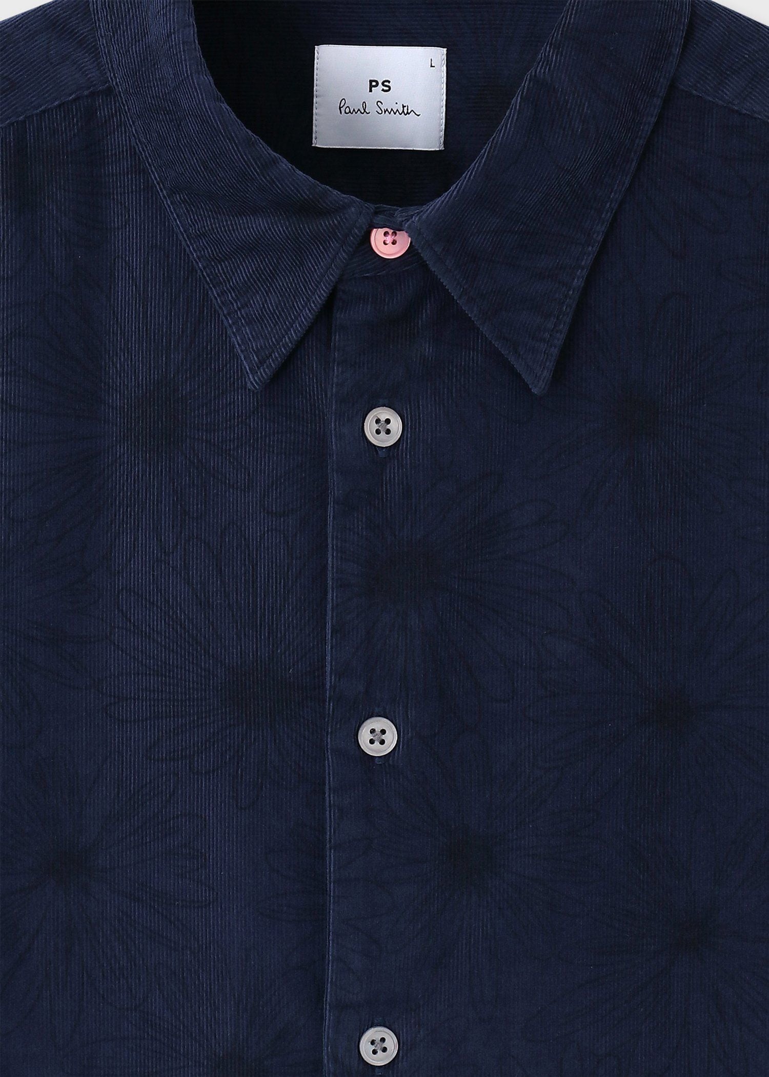 "Flower On Cord" コーデュロイシャツ