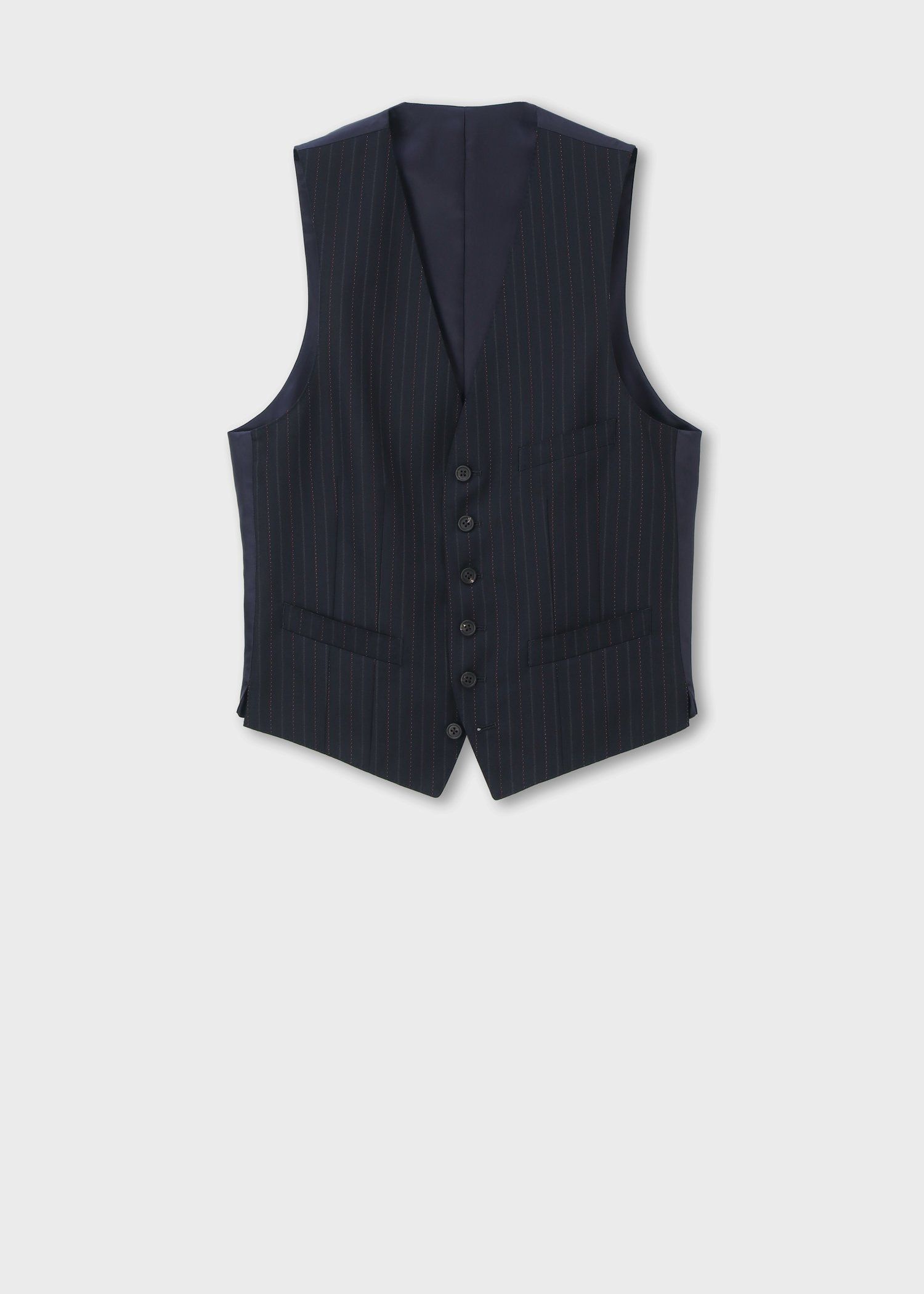 オルタネイトストライプ 6Bベスト（ネイビー） ｜ポール・スミス