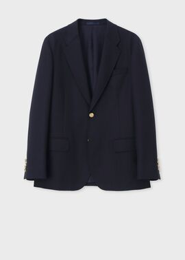 メタルボタン シングル2Bブレザー