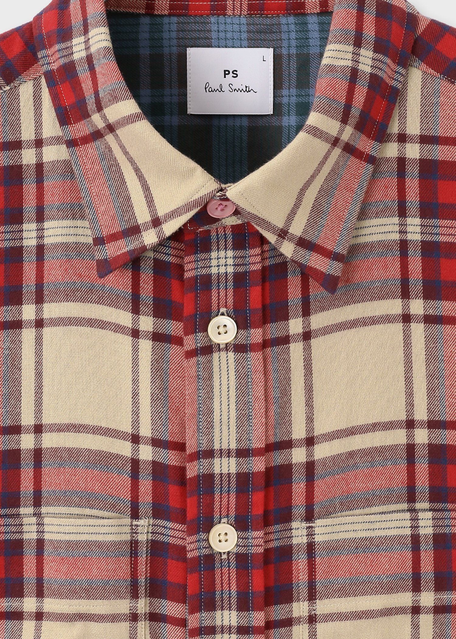 フランネルタータンチェック カジュアルシャツ