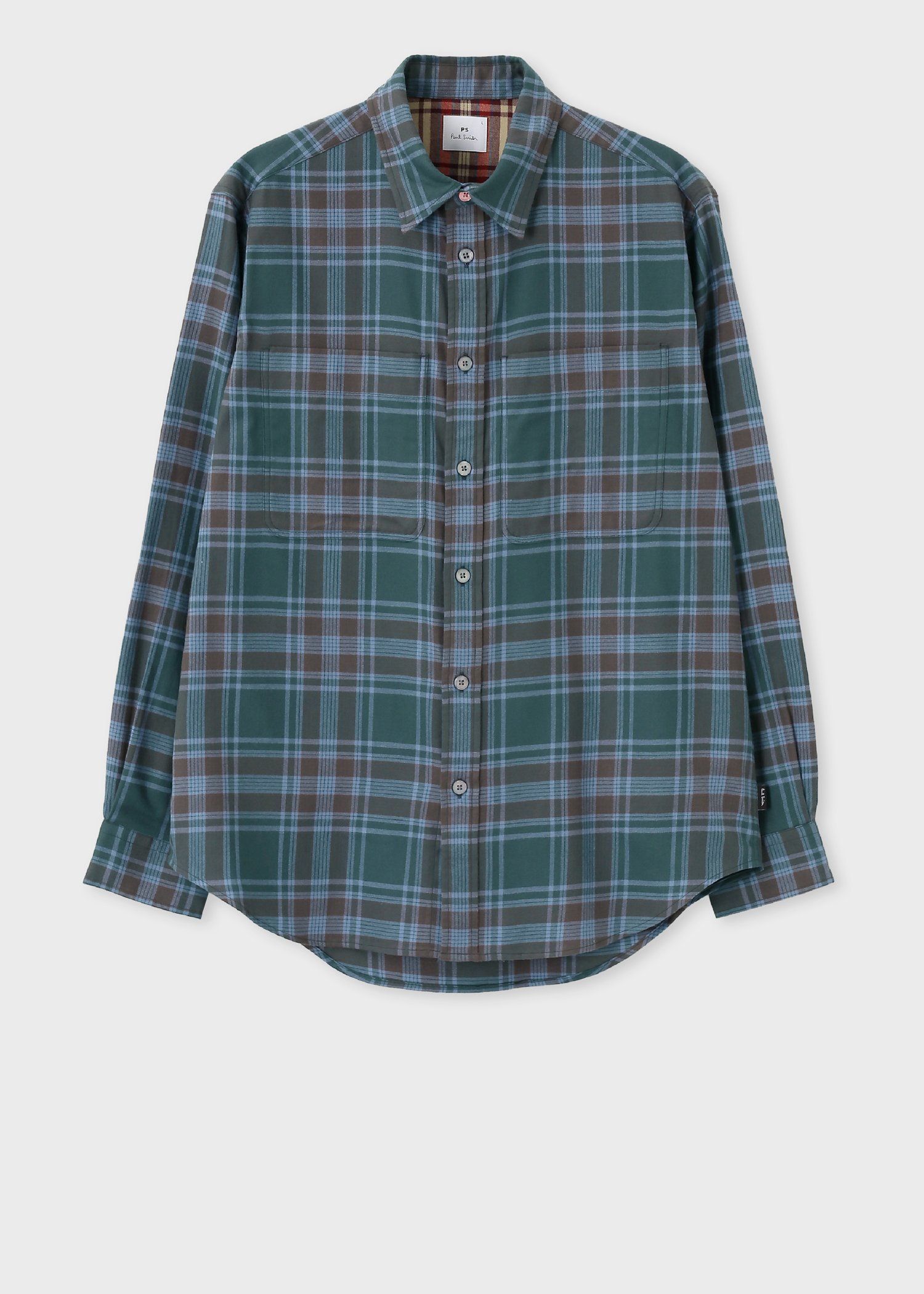 フランネルタータンチェック カジュアルシャツ