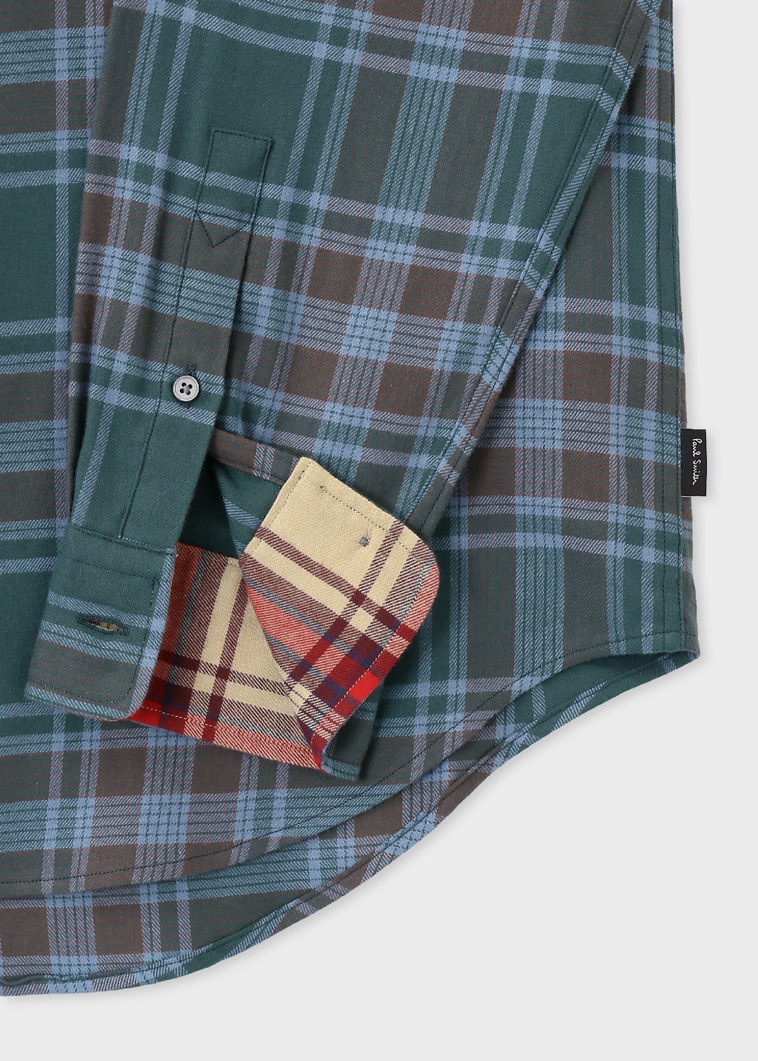 フランネルタータンチェック カジュアルシャツ