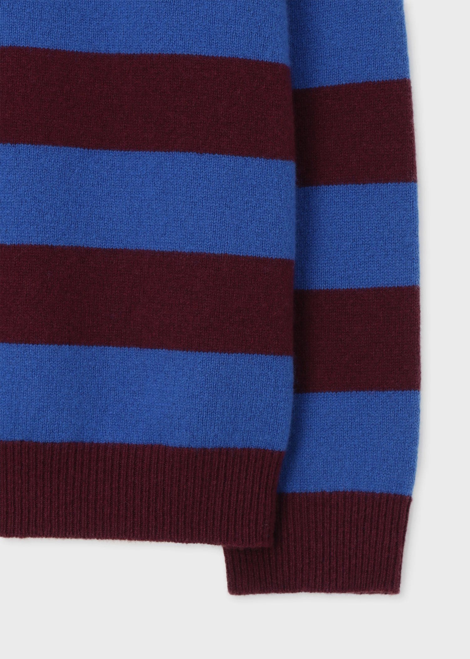 コントラストボーダー クルーネックニット