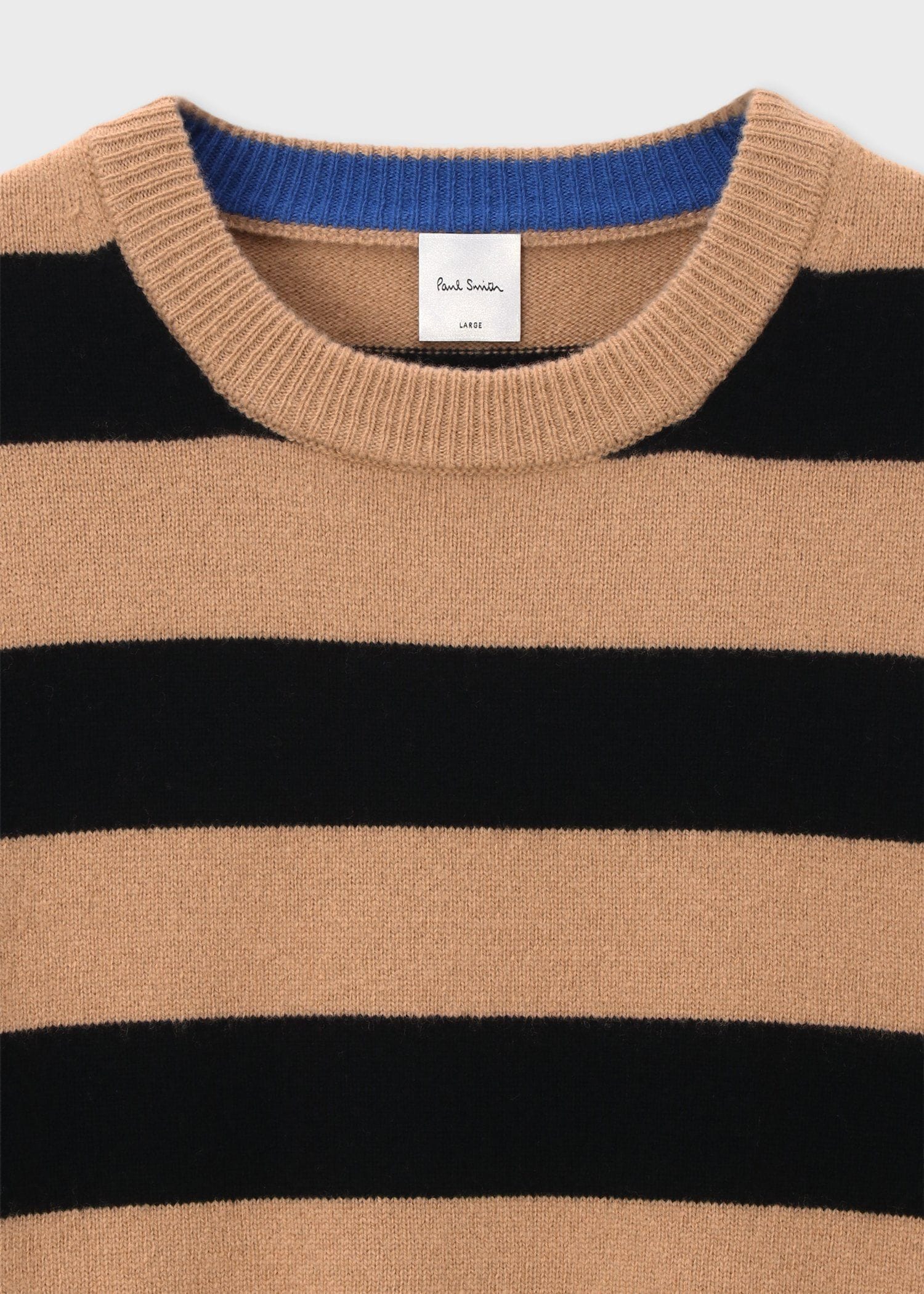 コントラストボーダー クルーネックニット