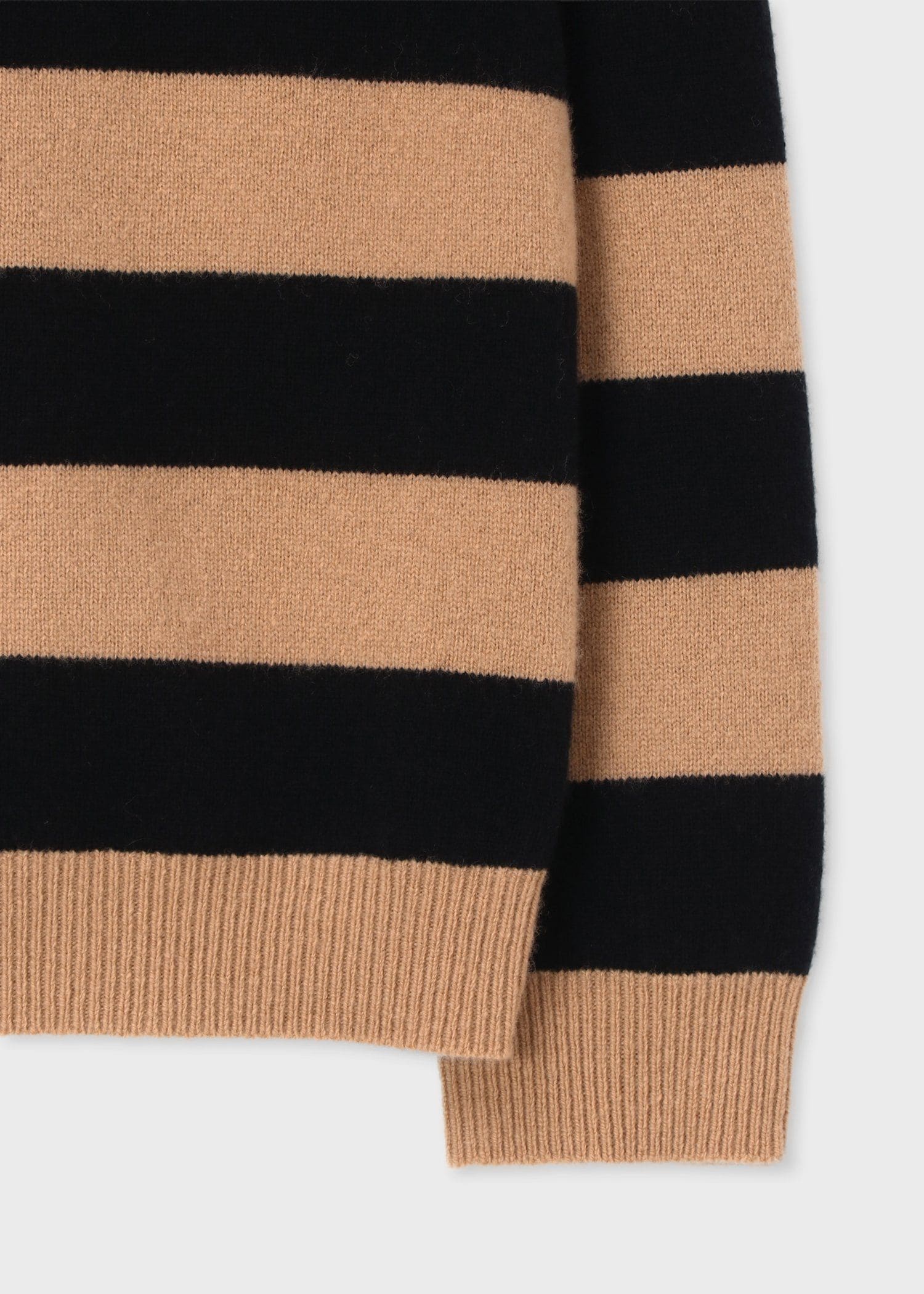 コントラストボーダー クルーネックニット