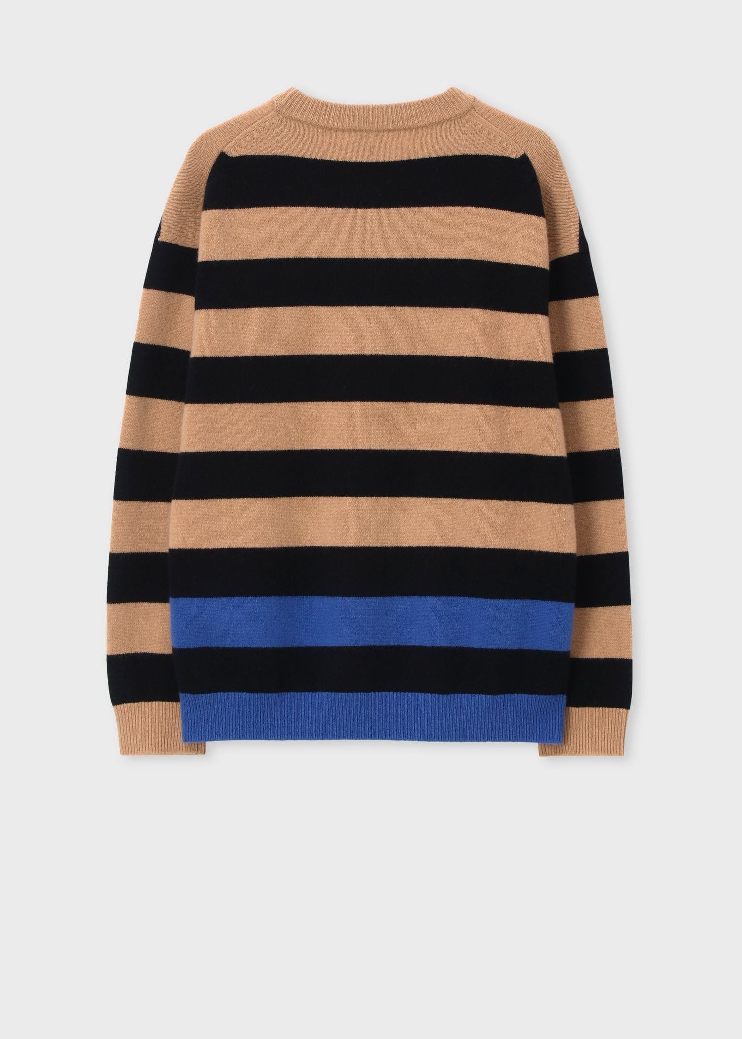 コントラストボーダー クルーネックニット