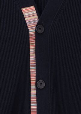 シグネチャーストライプテープ カーディガン（ネイビー） ｜ポール・スミス