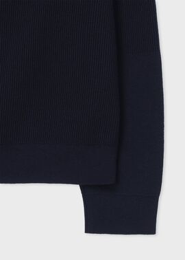 シグネチャーストライプテープ カーディガン（ネイビー） ｜ポール・スミス