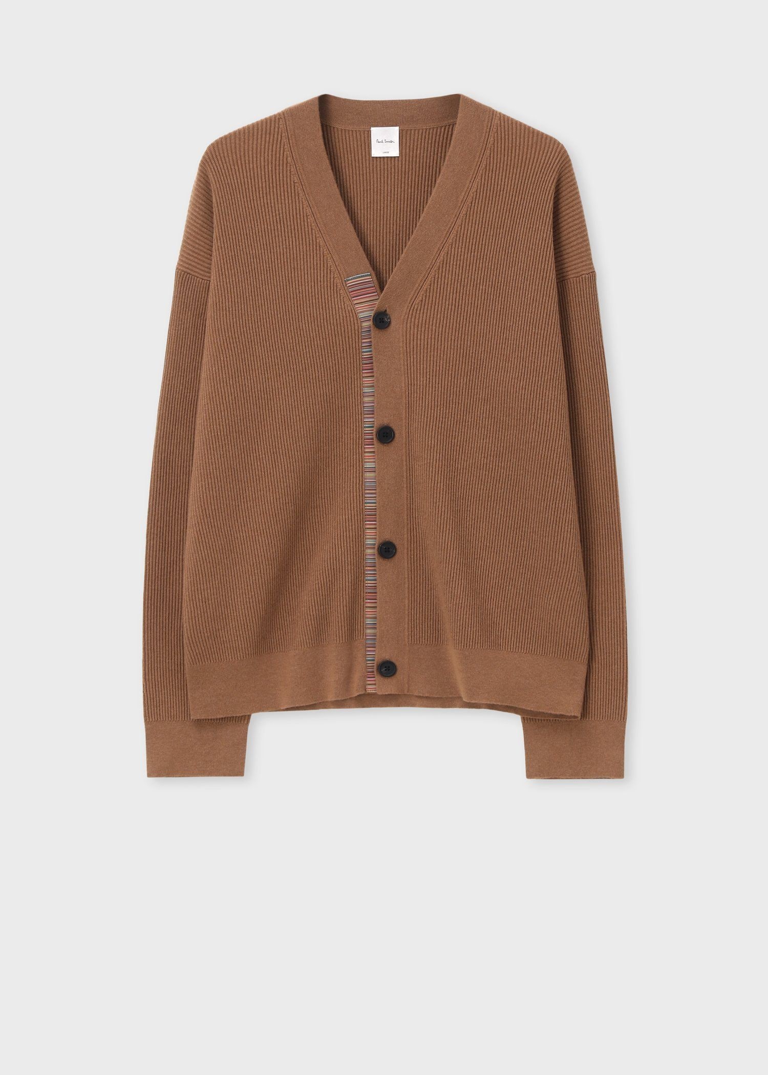 シグネチャーストライプテープ カーディガン