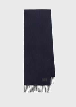 "Cropped Logo" カシミヤブレンド マフラー