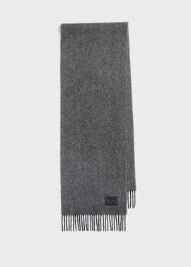 "Cropped Logo" カシミヤブレンド マフラー