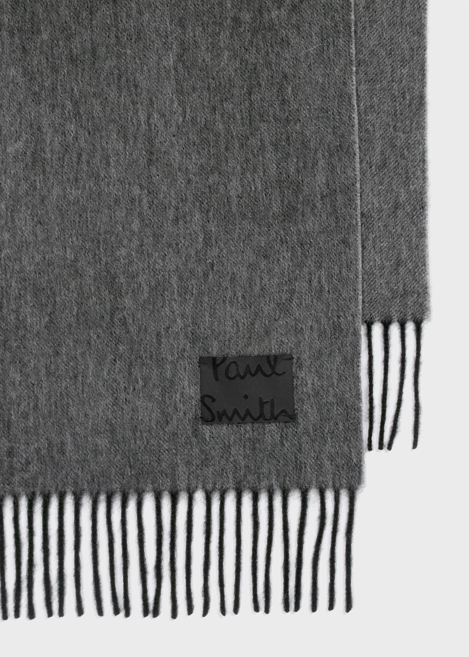 "Cropped Logo" カシミヤブレンド マフラー