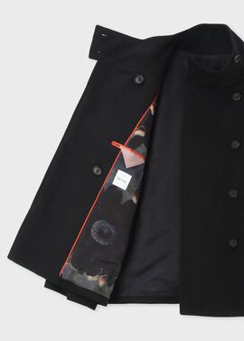 ポールスミス　ブラック コート ポールスミス ブラック Paul Smith BLACK トレンチコート ロング