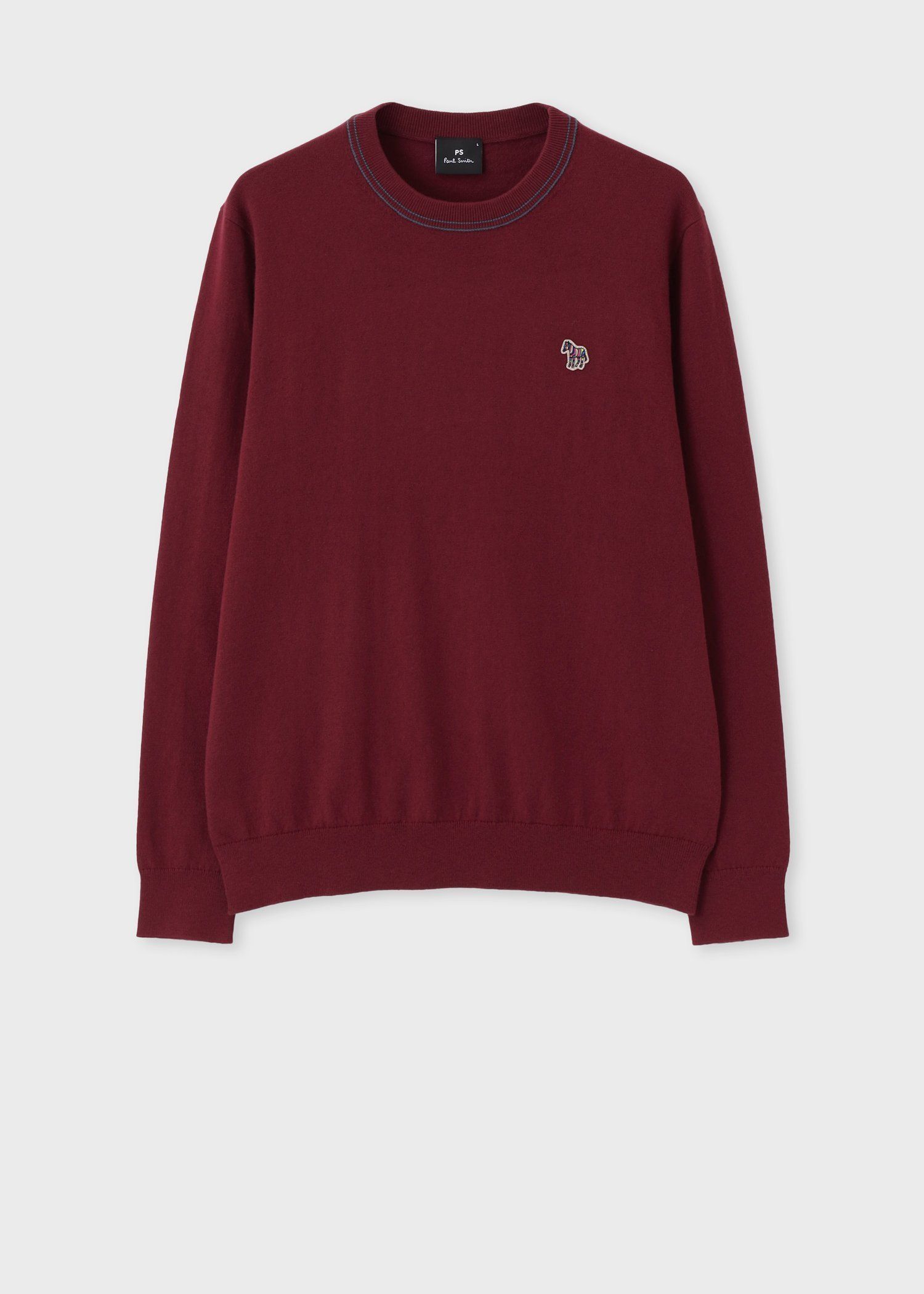 "Sports Stripe Zebra" クルーネックニット