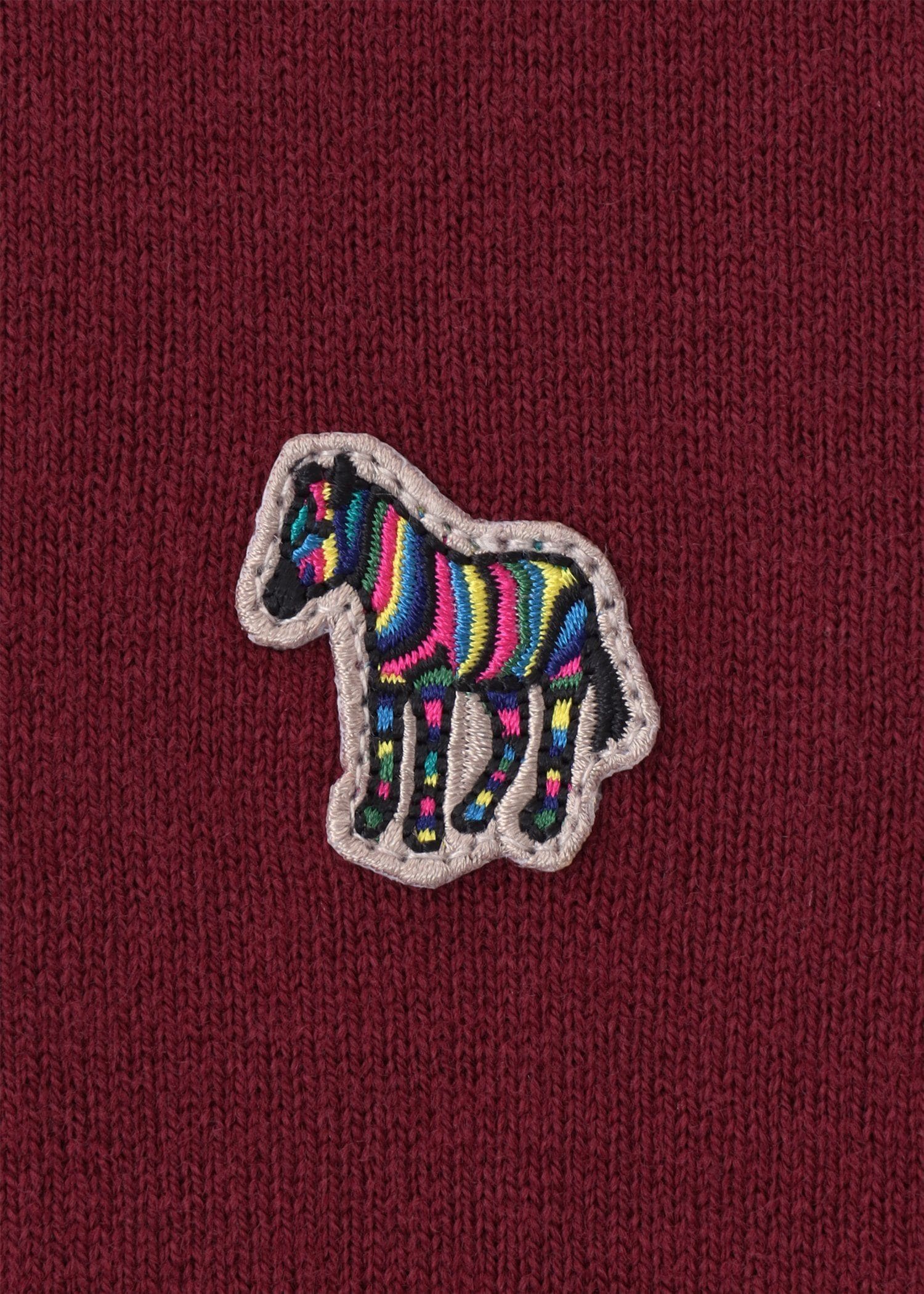 "Sports Stripe Zebra" クルーネックニット