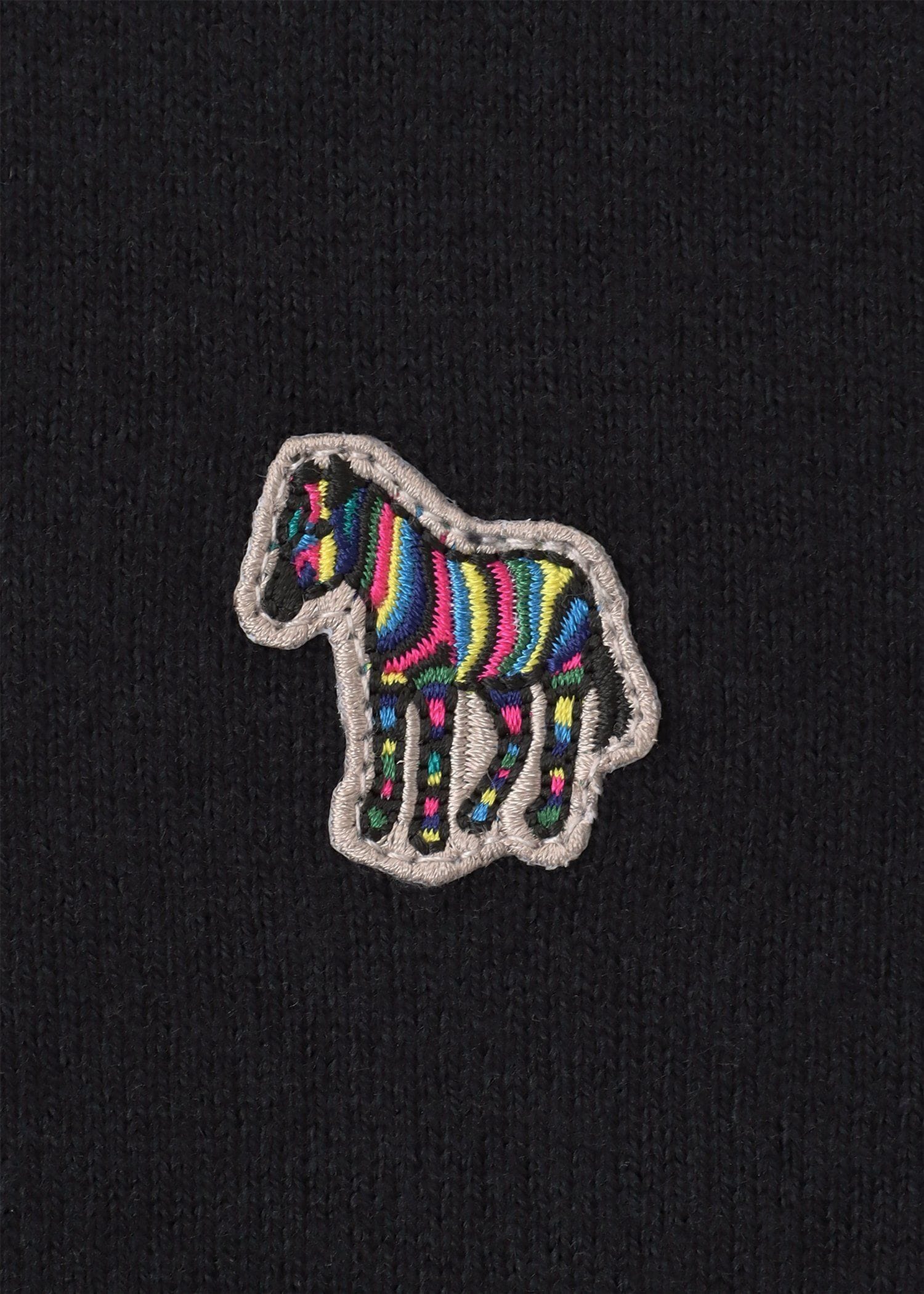 "Sports Stripe Zebra" クルーネックニット