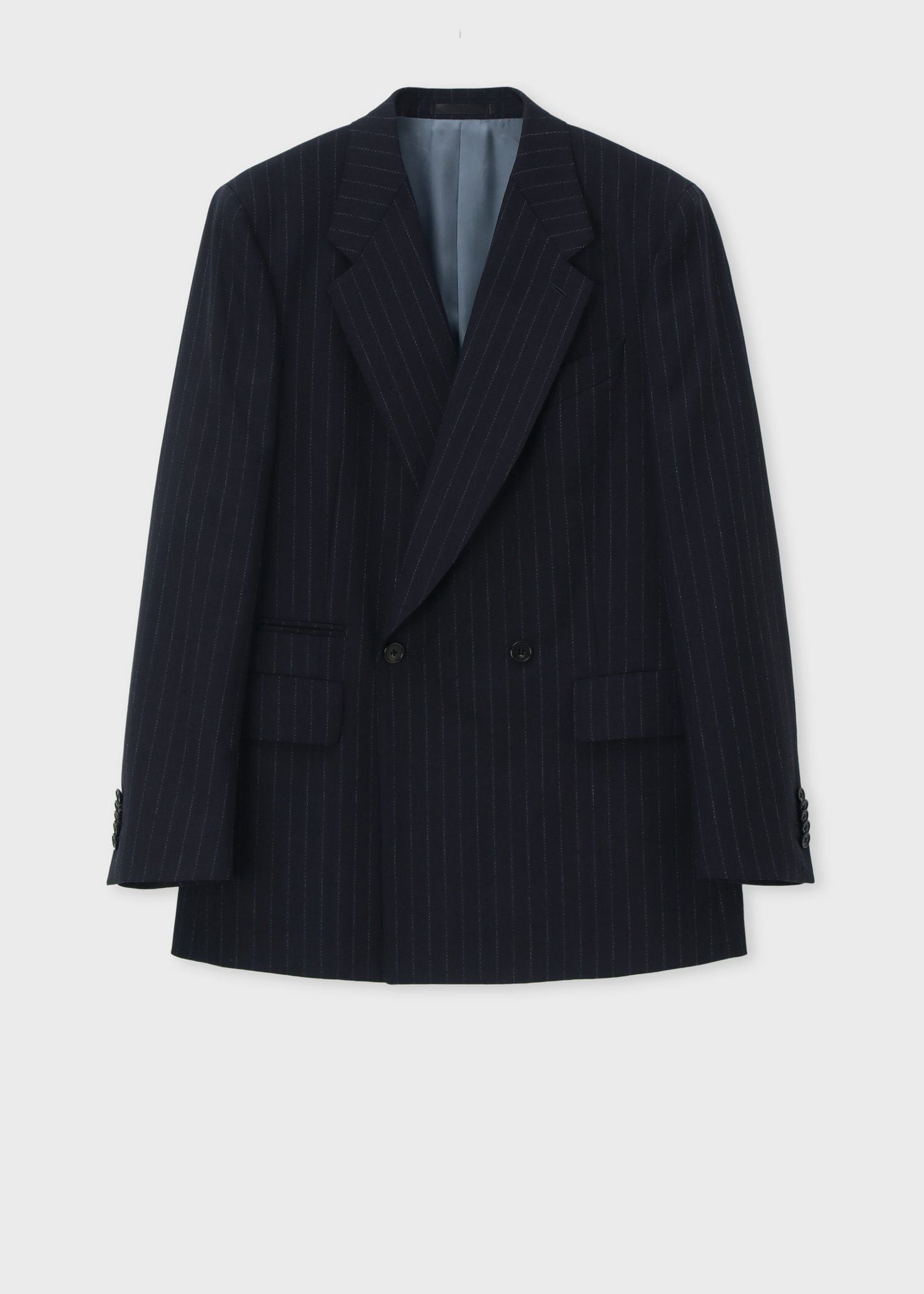 クラシックチョークストライプ 2Bダブルブレスト ジャケット ｜ポール