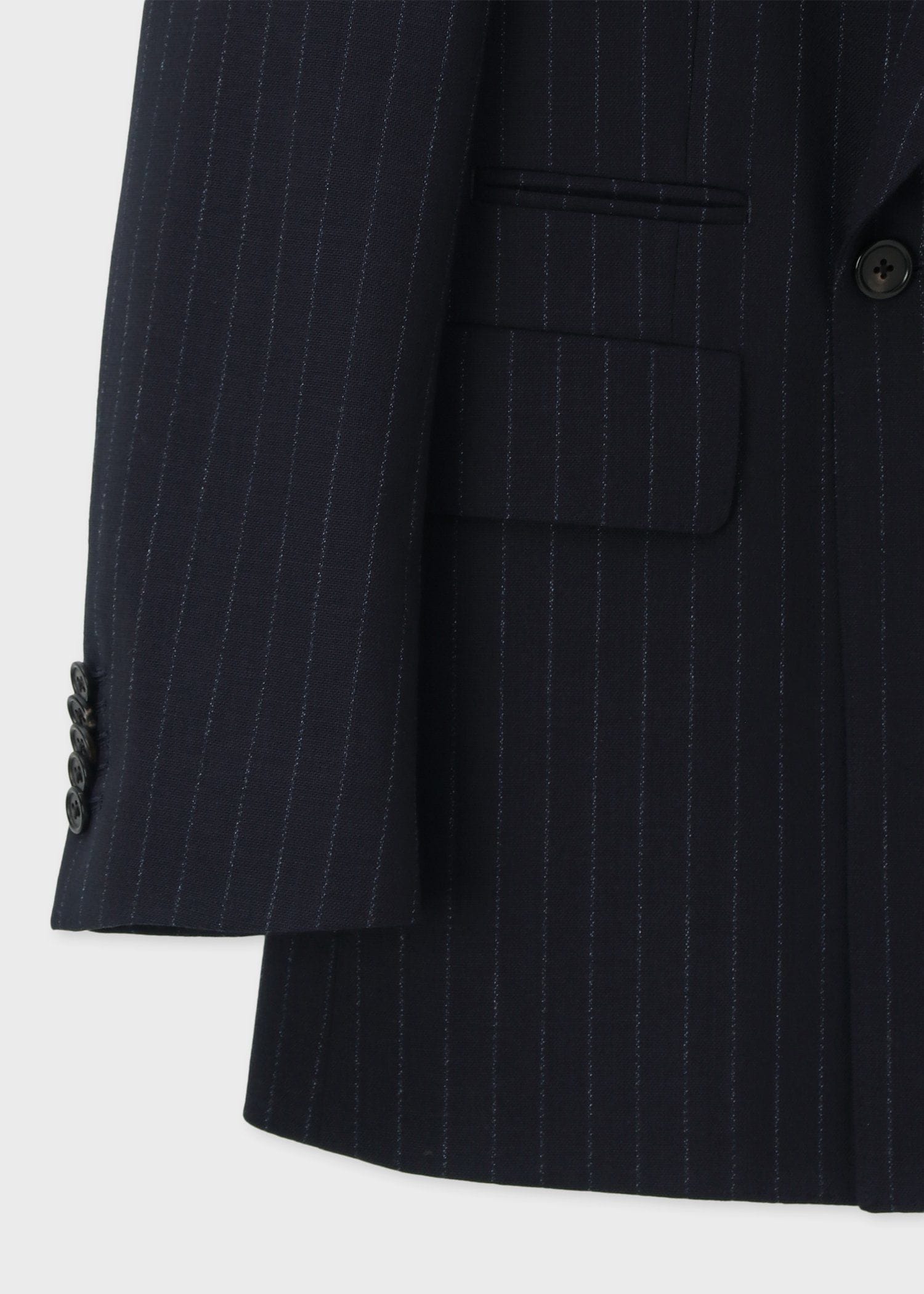 クラシックチョークストライプ 2Bダブルブレスト ジャケット ｜ポール