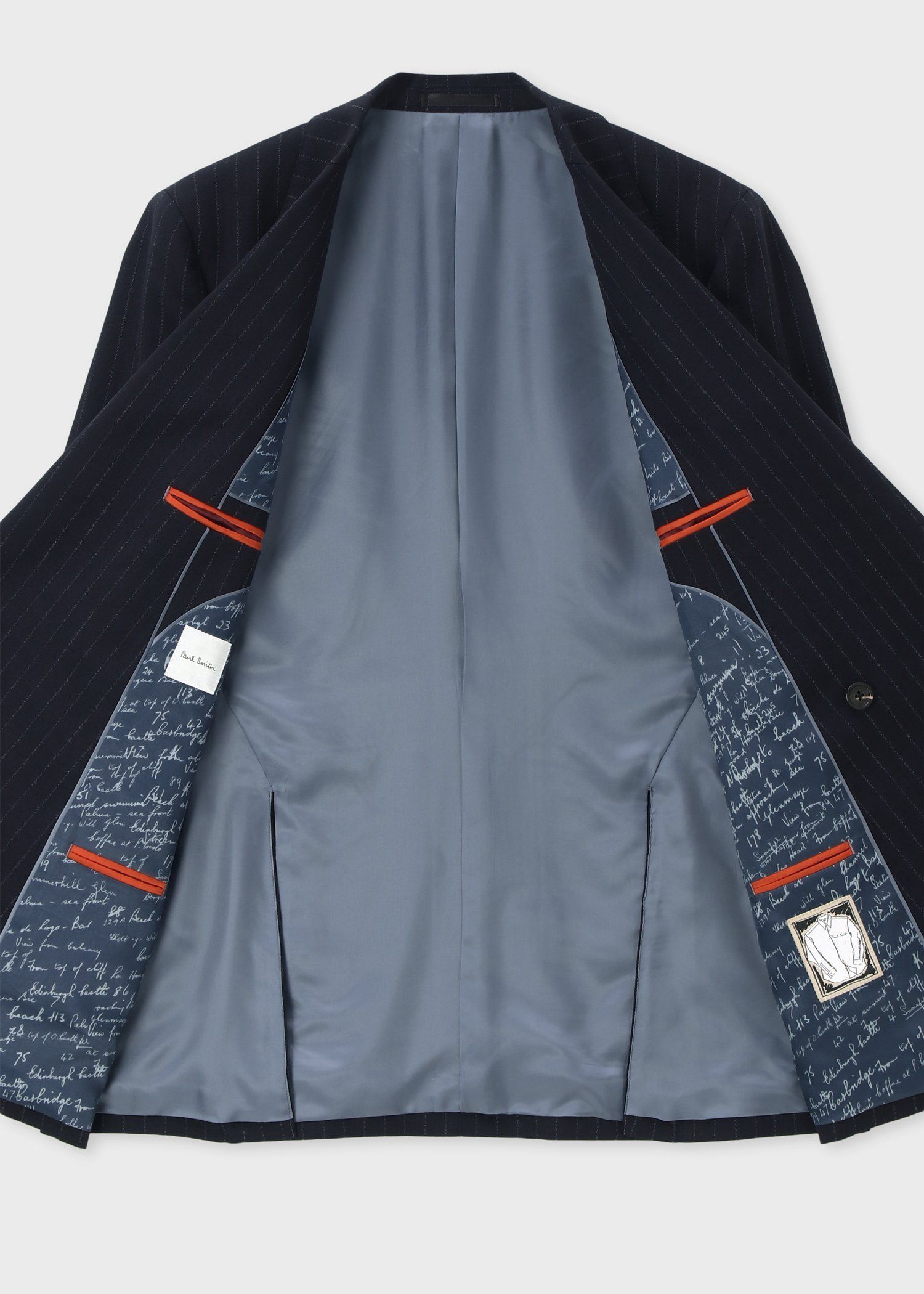 クラシックチョークストライプ 2Bダブルブレスト ジャケット ｜ポール