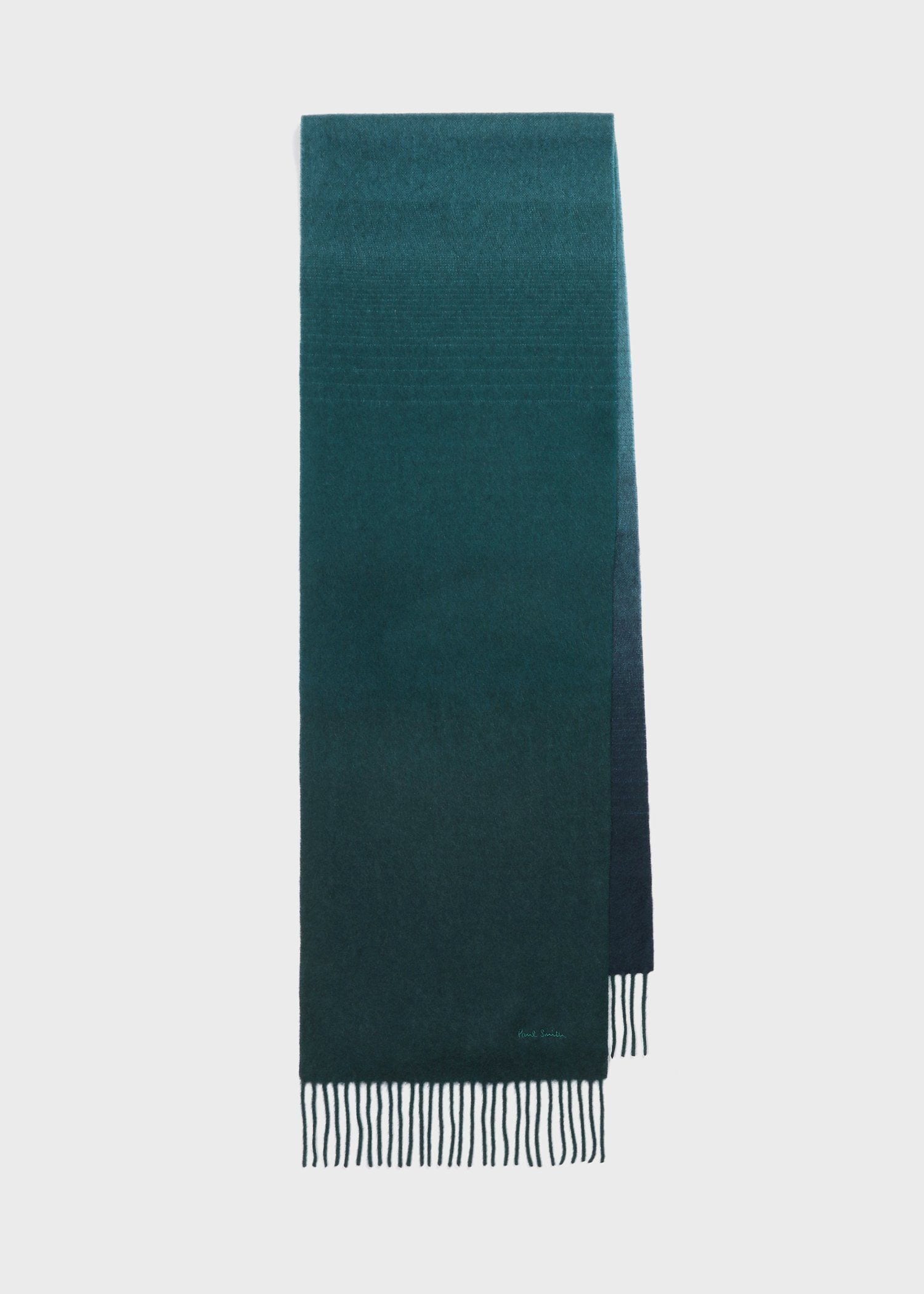 グラデーション カシミヤマフラー（ネイビー） ｜ポール・スミス