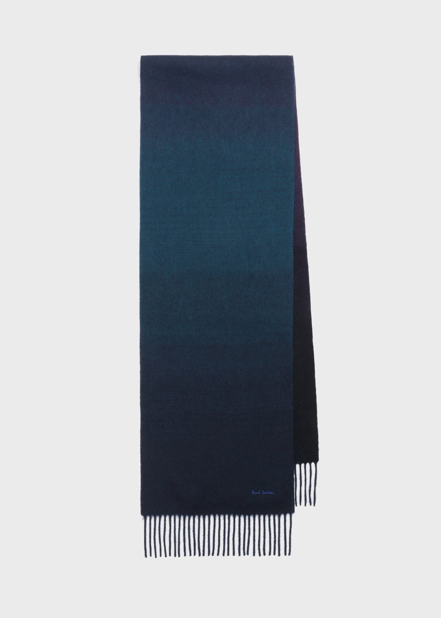 【新品】Paul Smith グラデーション 100%カシミヤマフラー グラデーション カシミヤマフラー（ネイビー） ｜ポール・スミス