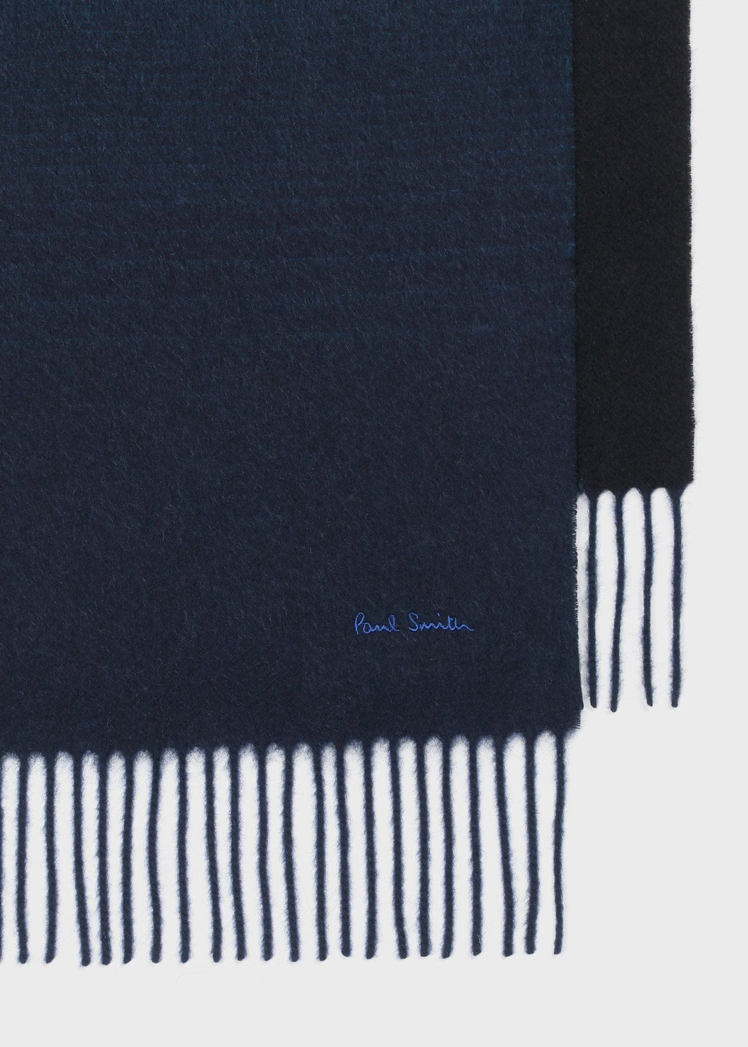 グラデーション カシミヤマフラー（ネイビー） ｜ポール・スミス