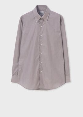 ヘアラインストライプ ボタンダウン ドレスシャツ