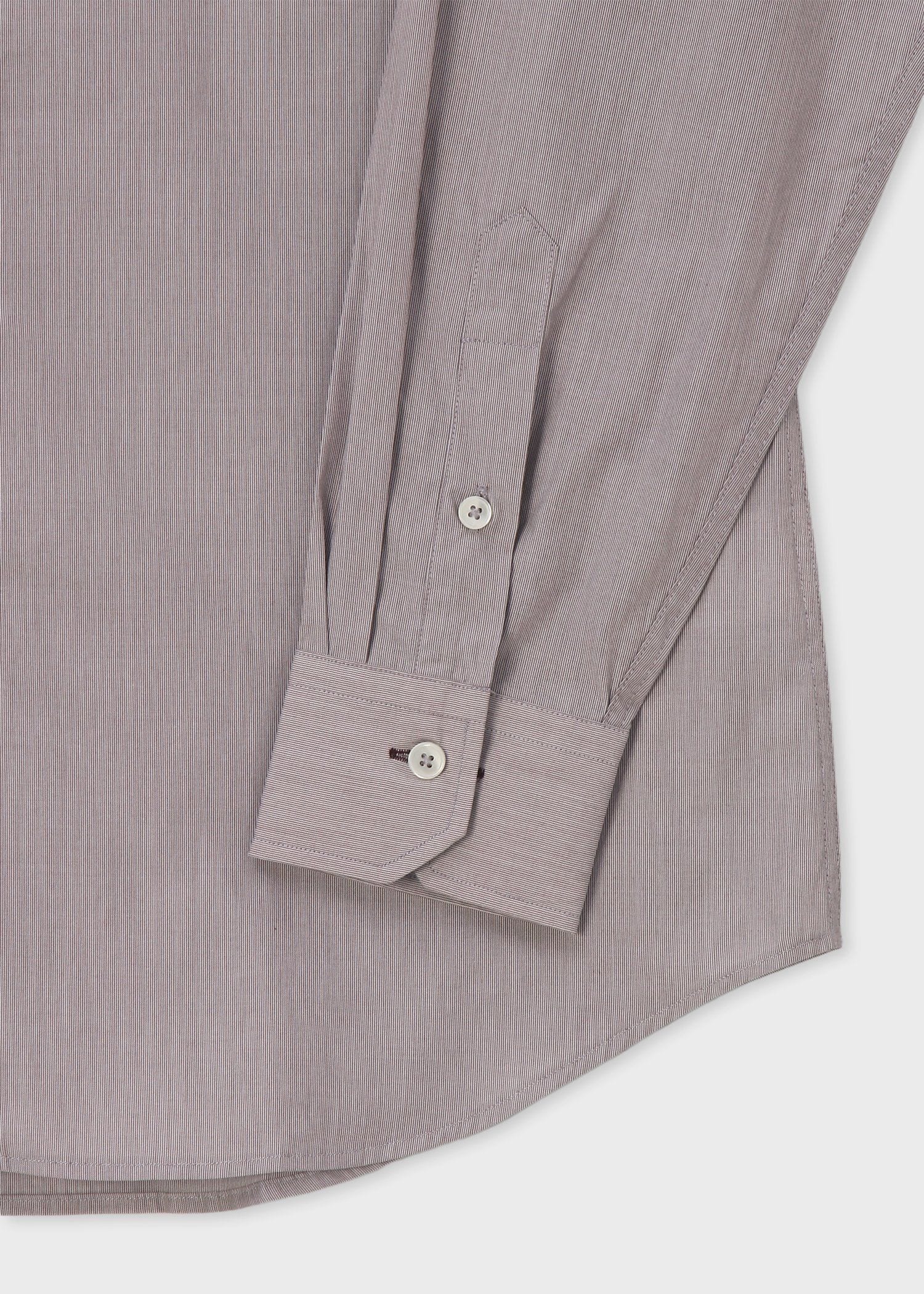 ヘアラインストライプ ボタンダウン ドレスシャツ