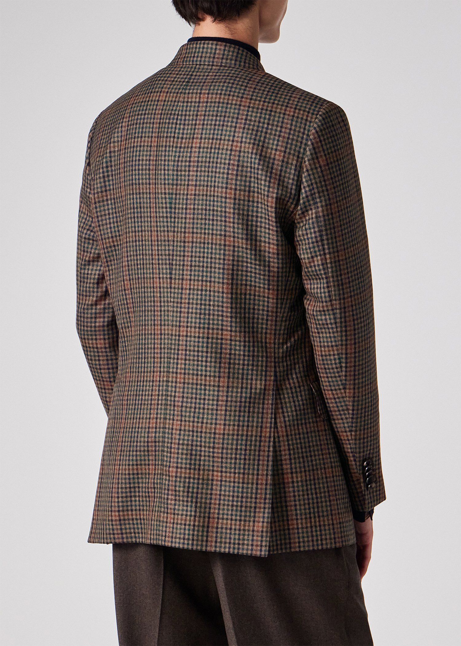 クラシックガンクラブチェック 2Bダブルブレストジャケット